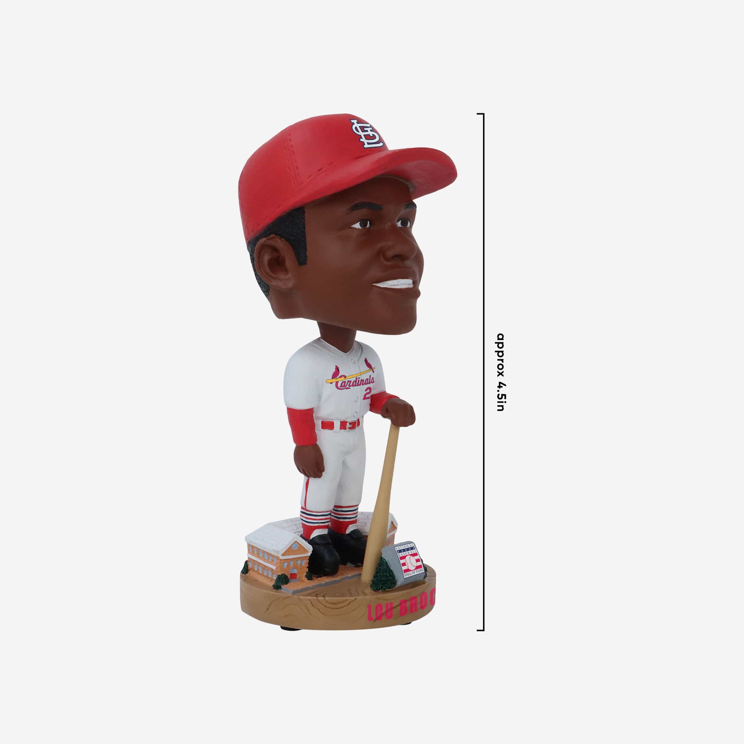 Lou Brock St Louis Cardinals Legends of the Park Hall of Fame Mini Bighead Bobblehead - Image 4