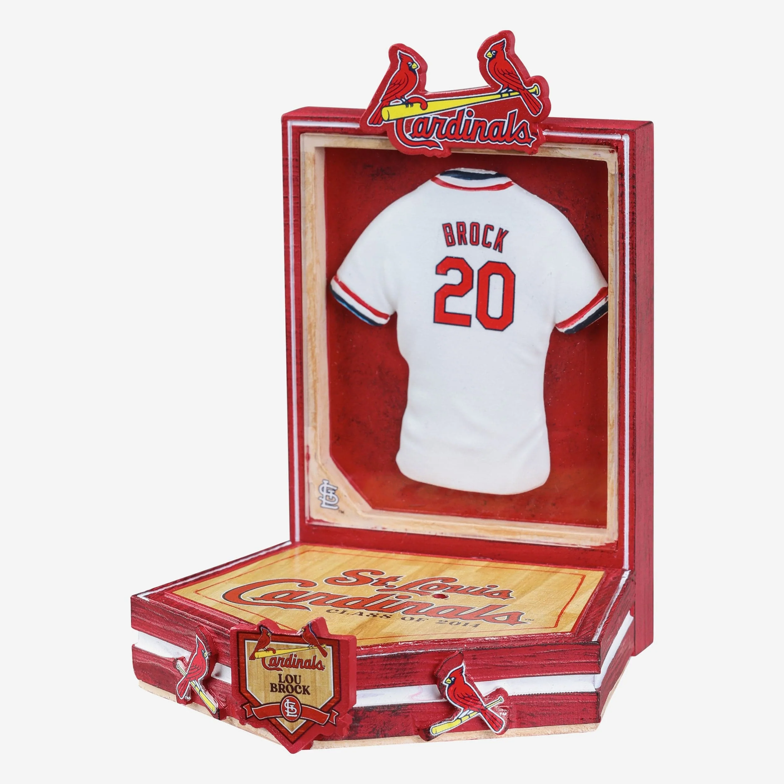Lou Brock St Louis Cardinals Red Jacket Bobblehead - Image 3