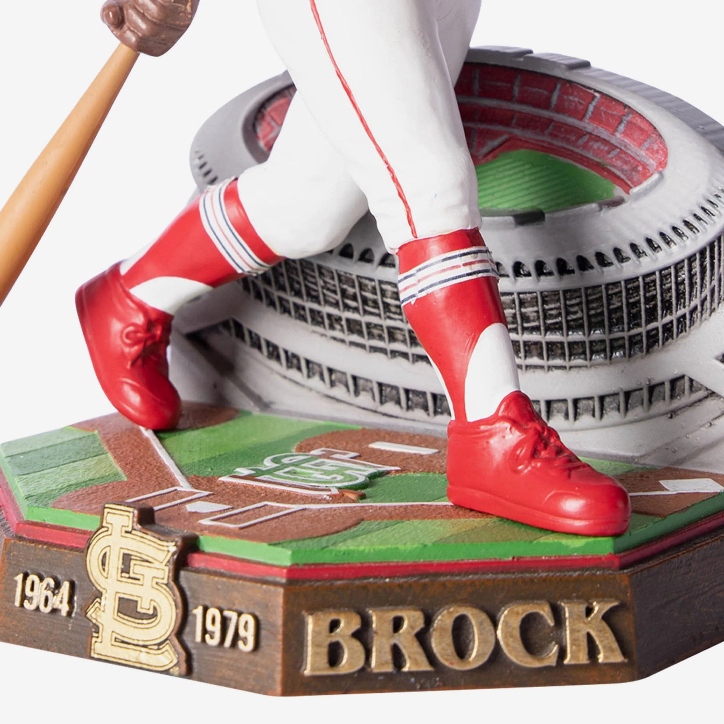 Lou Brock St Louis Cardinals Retired Pro Gate Series Bobblehead - Image 3