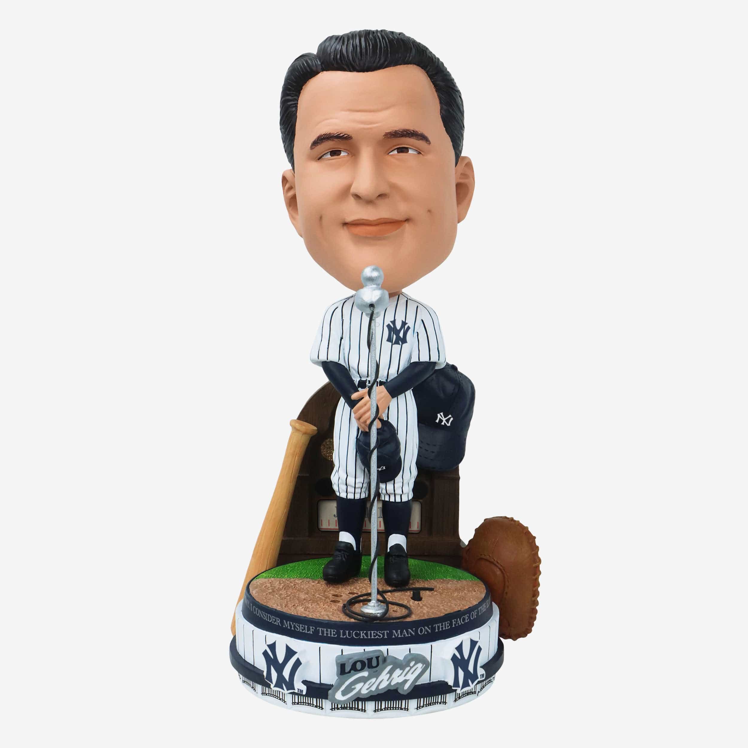 Lou Gehrig New York Yankees Luckiest Man Speech Sound Chip Bighead Bobblehead
