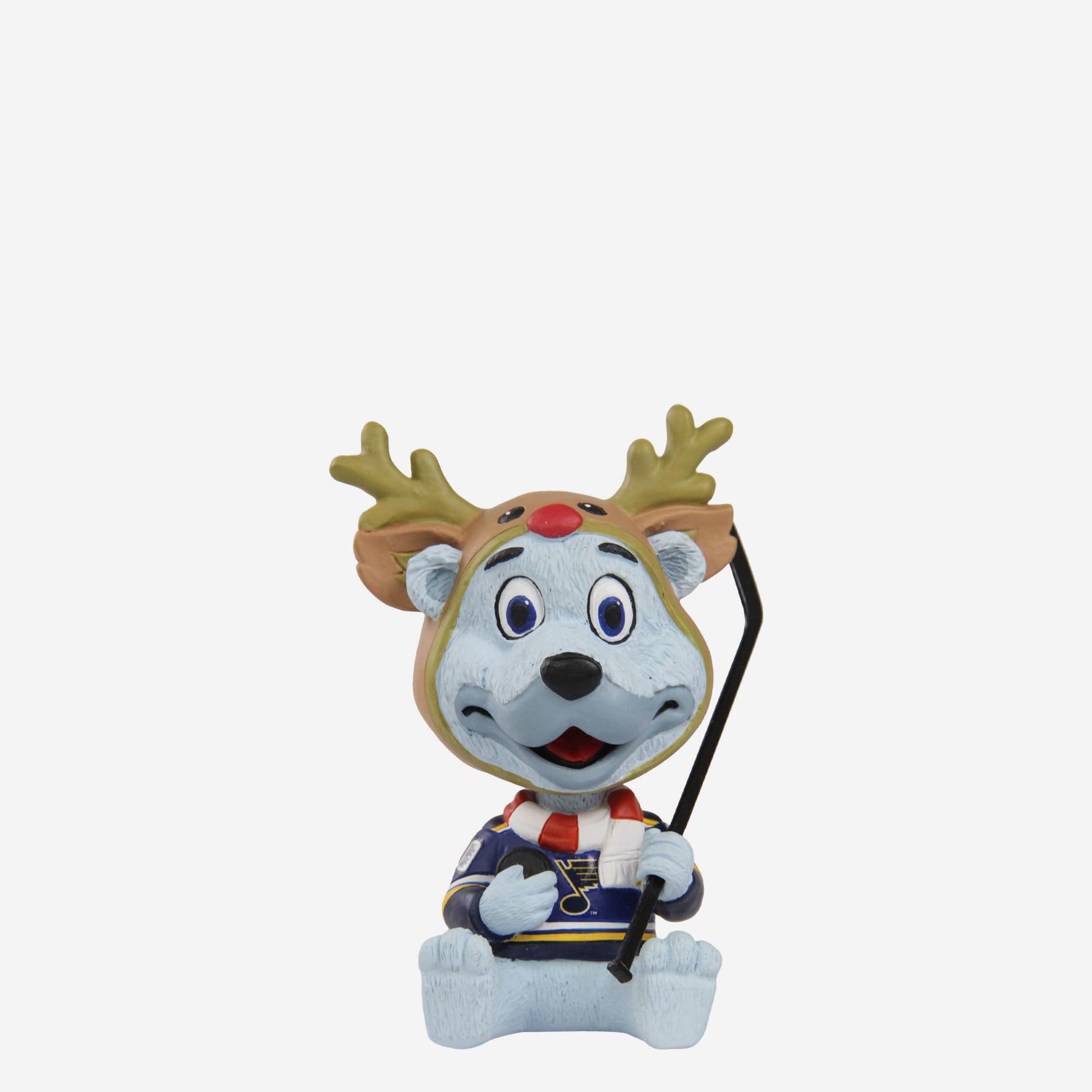Louie St Louis Blues Christmas Mascot Bobble Bro Mini Bobblehead
