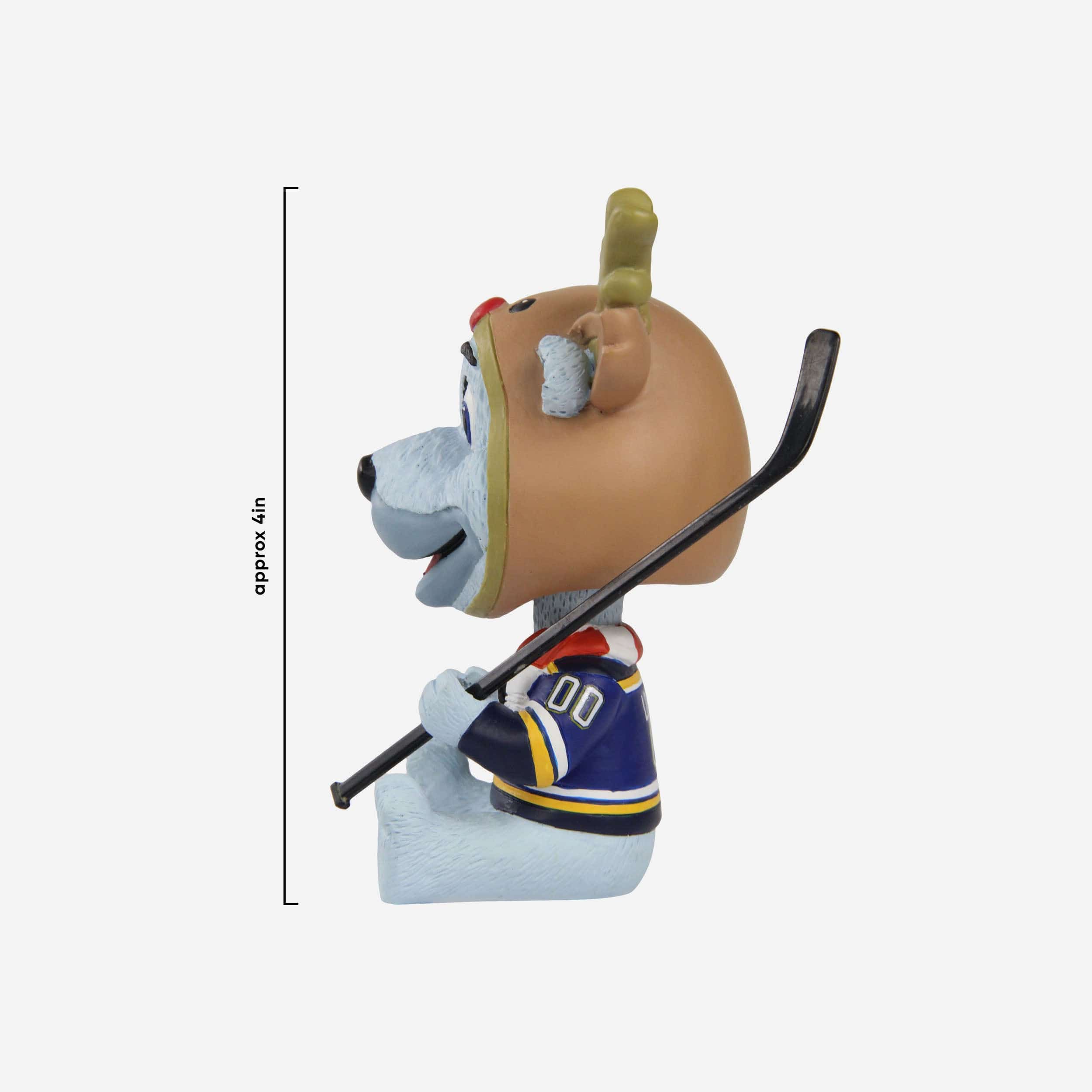 Louie St Louis Blues Christmas Mascot Bobble Bro Mini Bobblehead - Image 3
