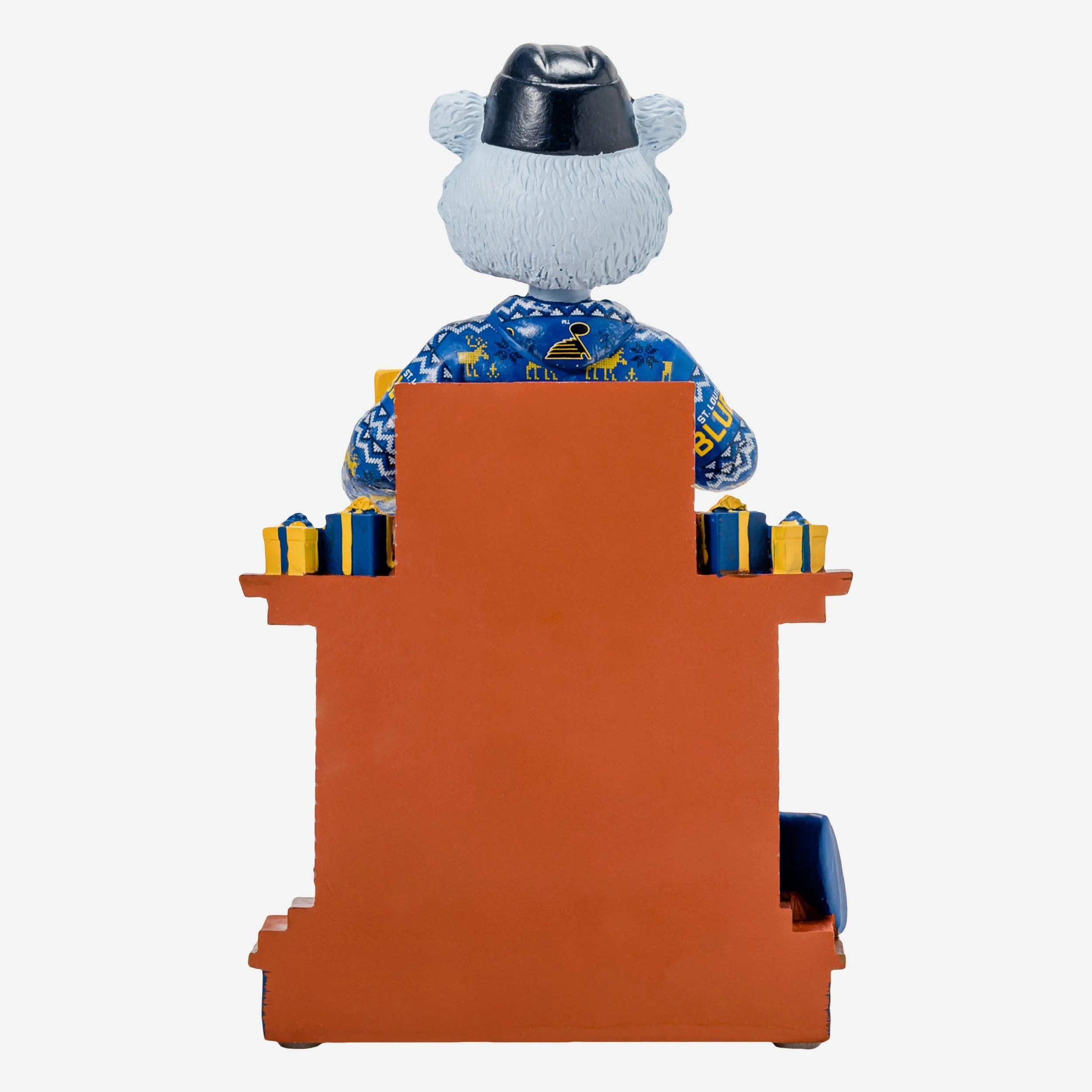 Louie St Louis Blues Holiday Mascot Bobblehead - Image 5