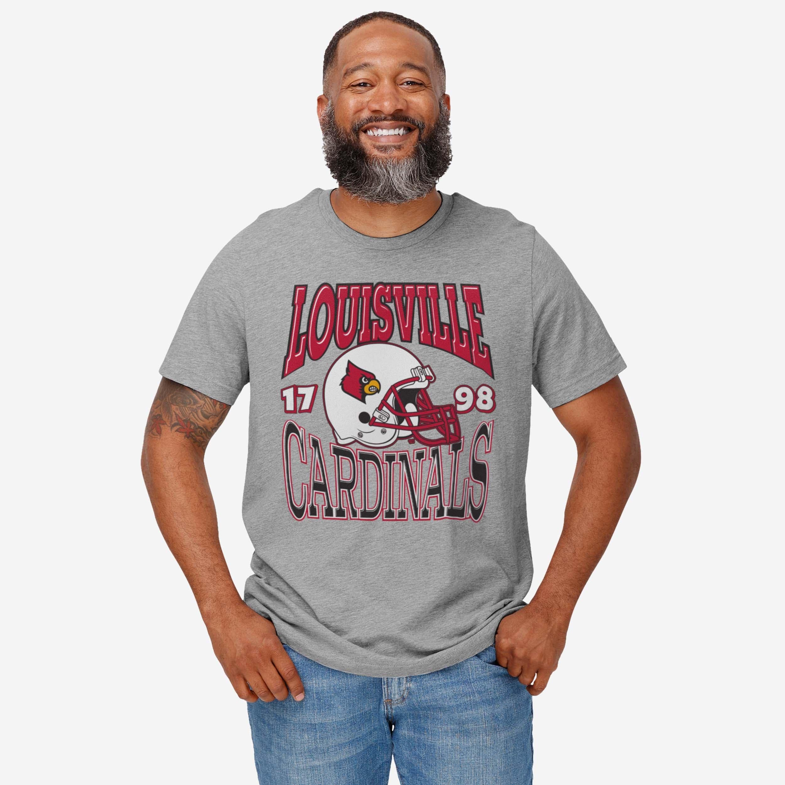 Louisville Cardinals Classic Team Helmet T-Shirt - Image 2