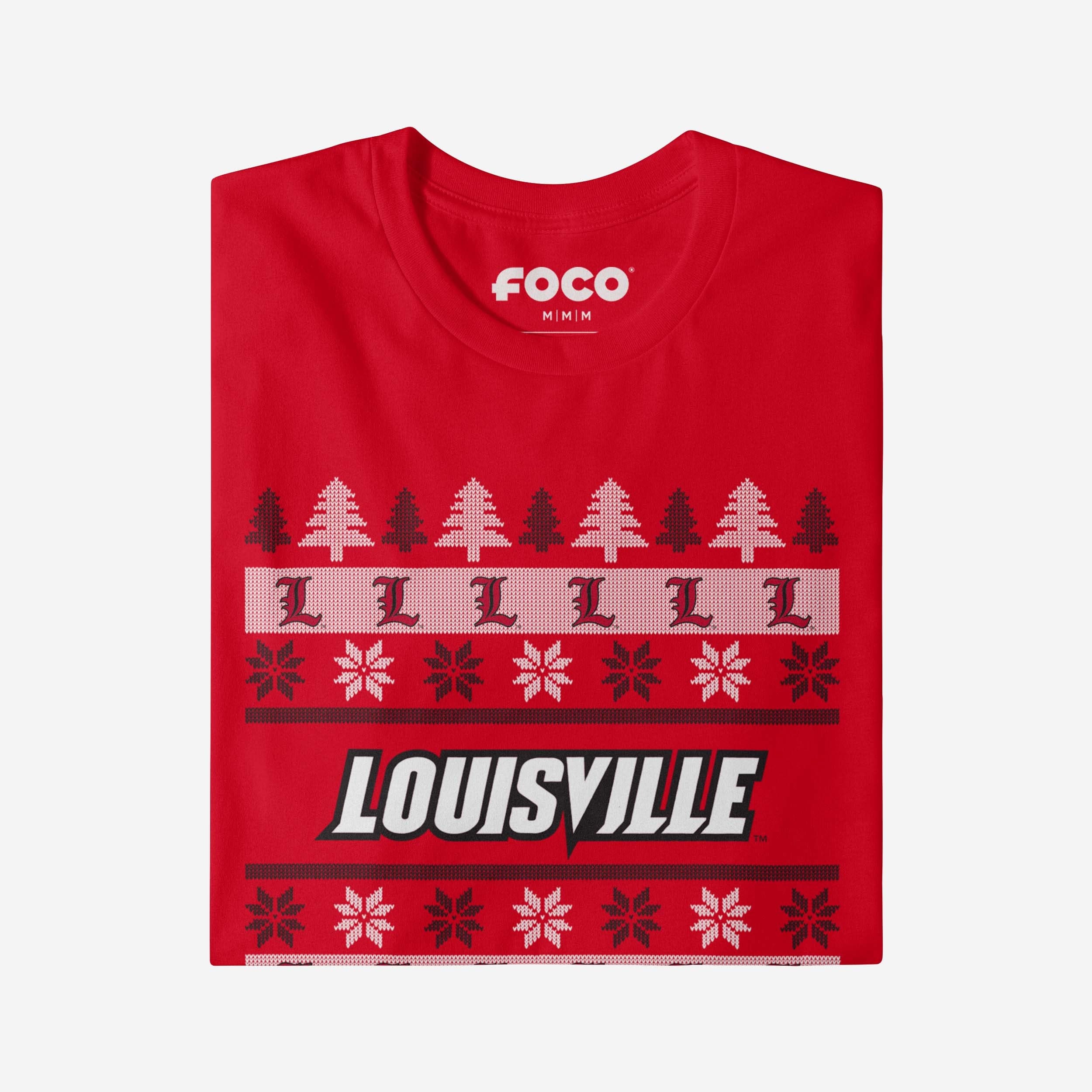 Louisville Cardinals Holiday Sweater T-Shirt - Image 4