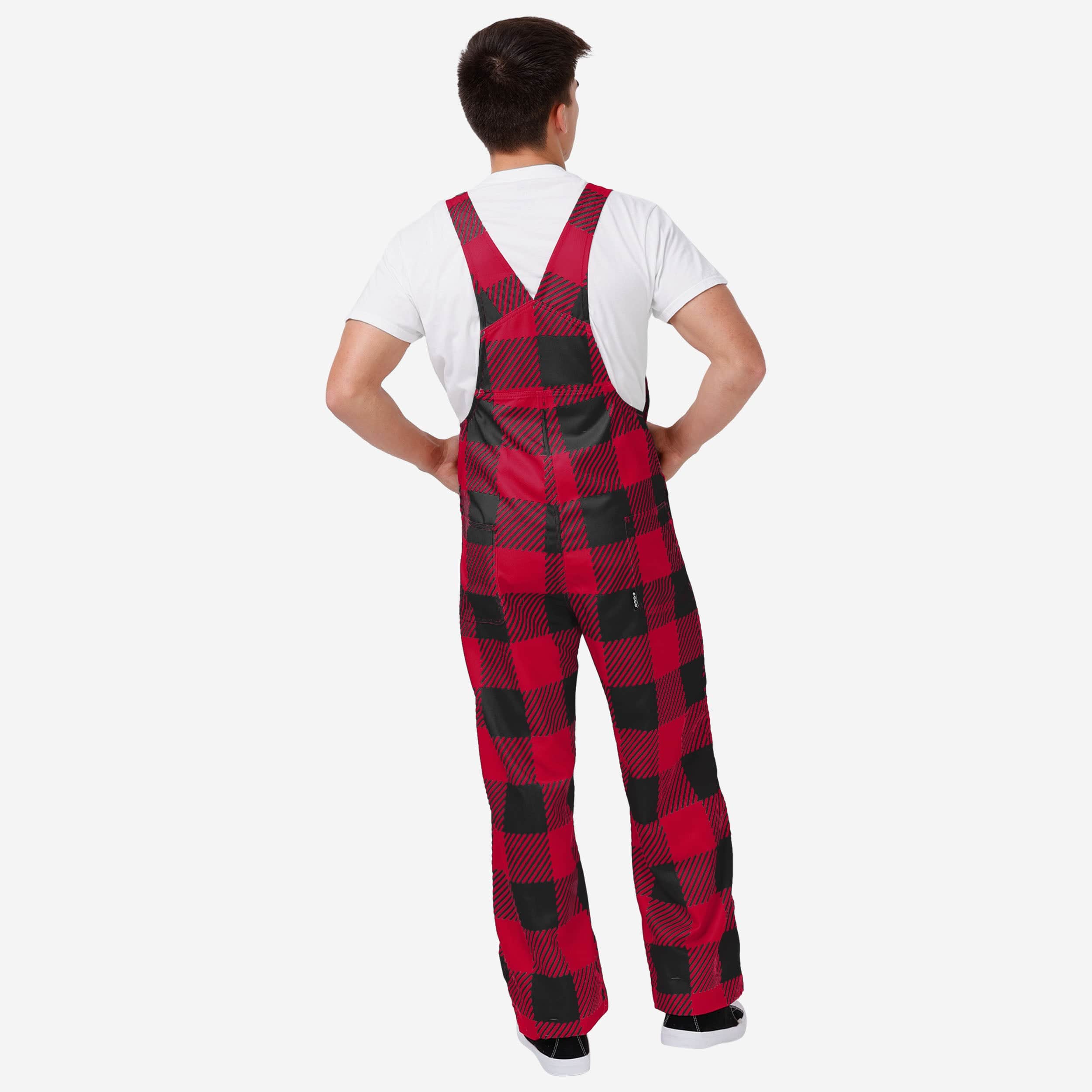 Louisville Cardinals Mens Plaid Bib Overalls - Image 2