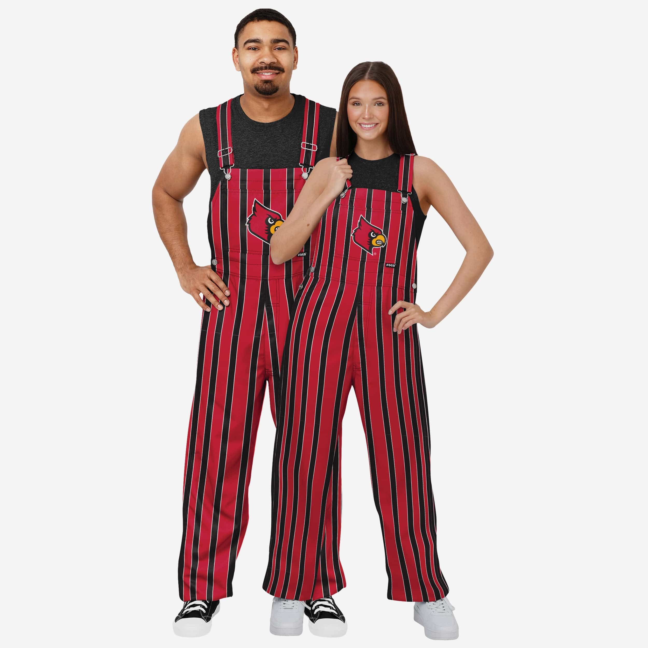 Louisville Cardinals Mens Sideline Spirit Bib Overalls - Image 3