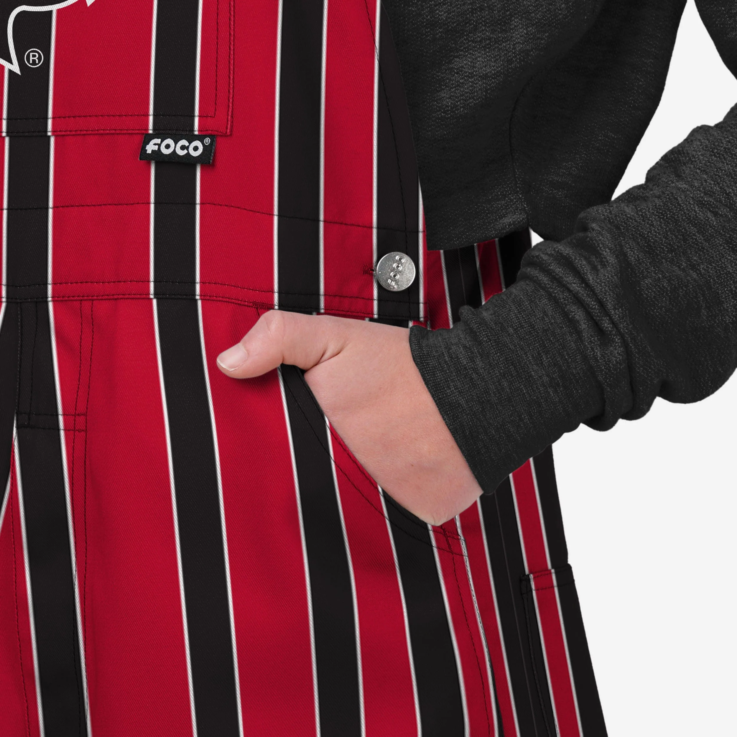 Louisville Cardinals Womens Sideline Spirit Bib Overalls - Image 5