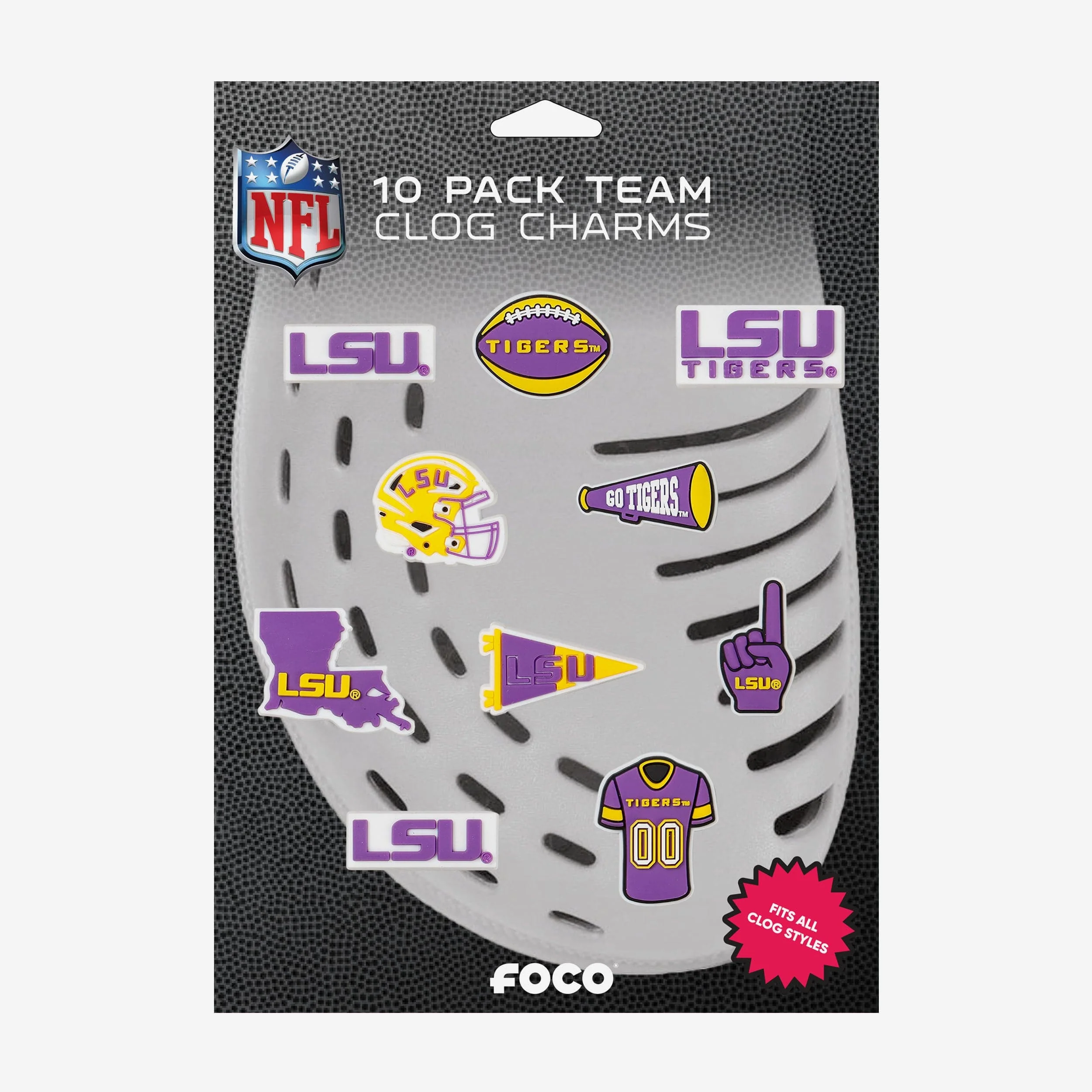 Lsu Tigers 10 Pack Team Clog Charms - Image 5
