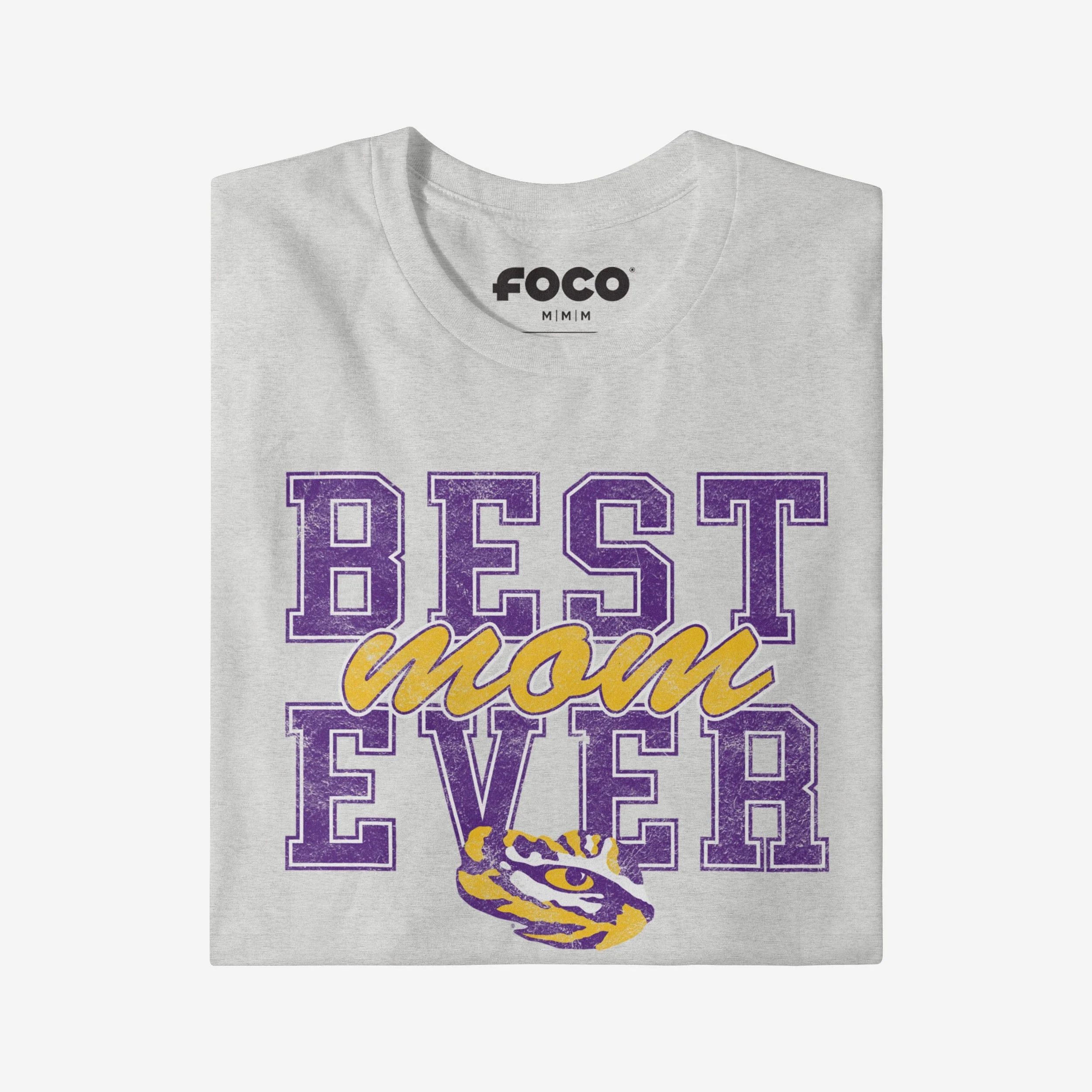 LSU Tigers Best Mom Ever Stacked T-Shirt - Image 3