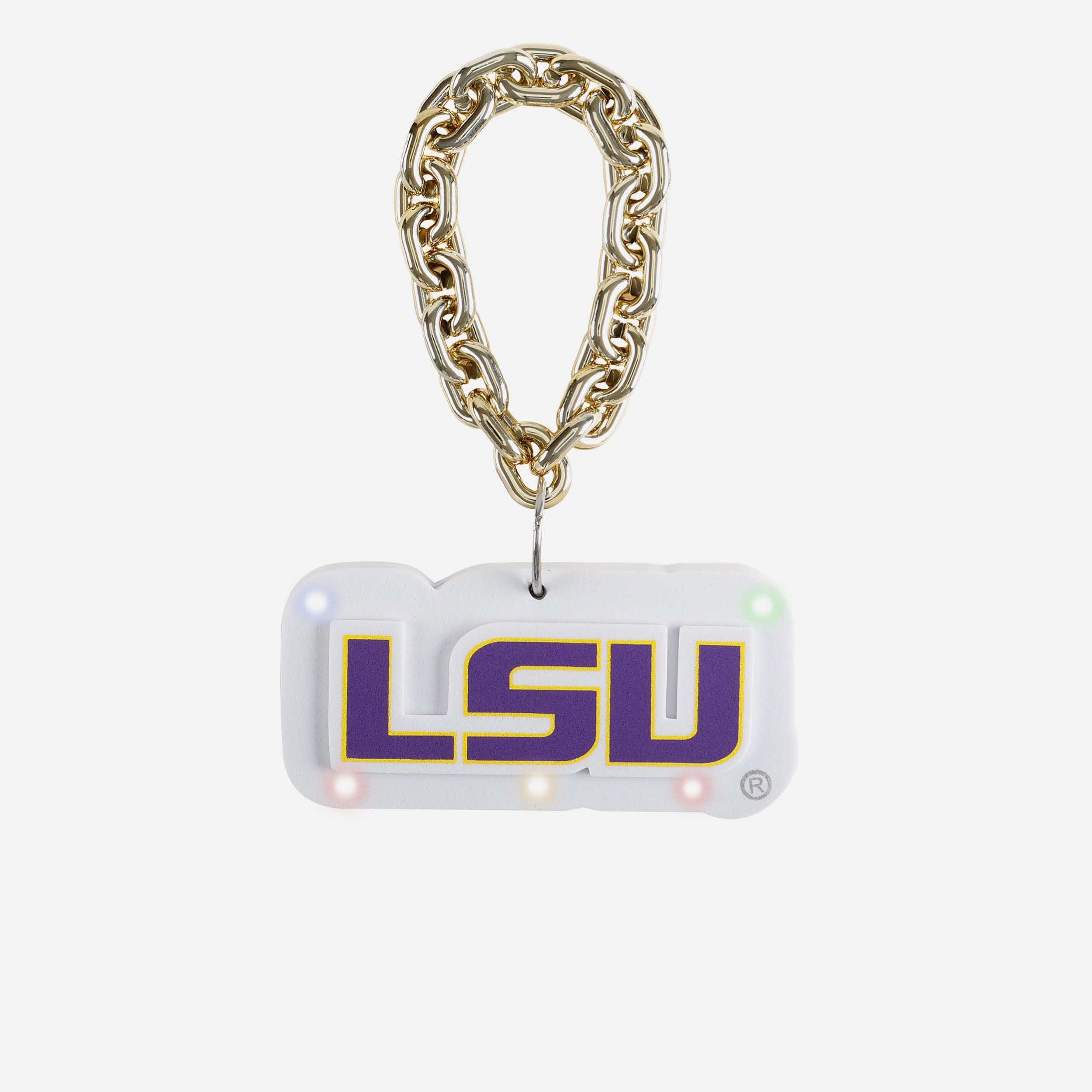 LSU Tigers Big Logo Light Up Chain Ornament