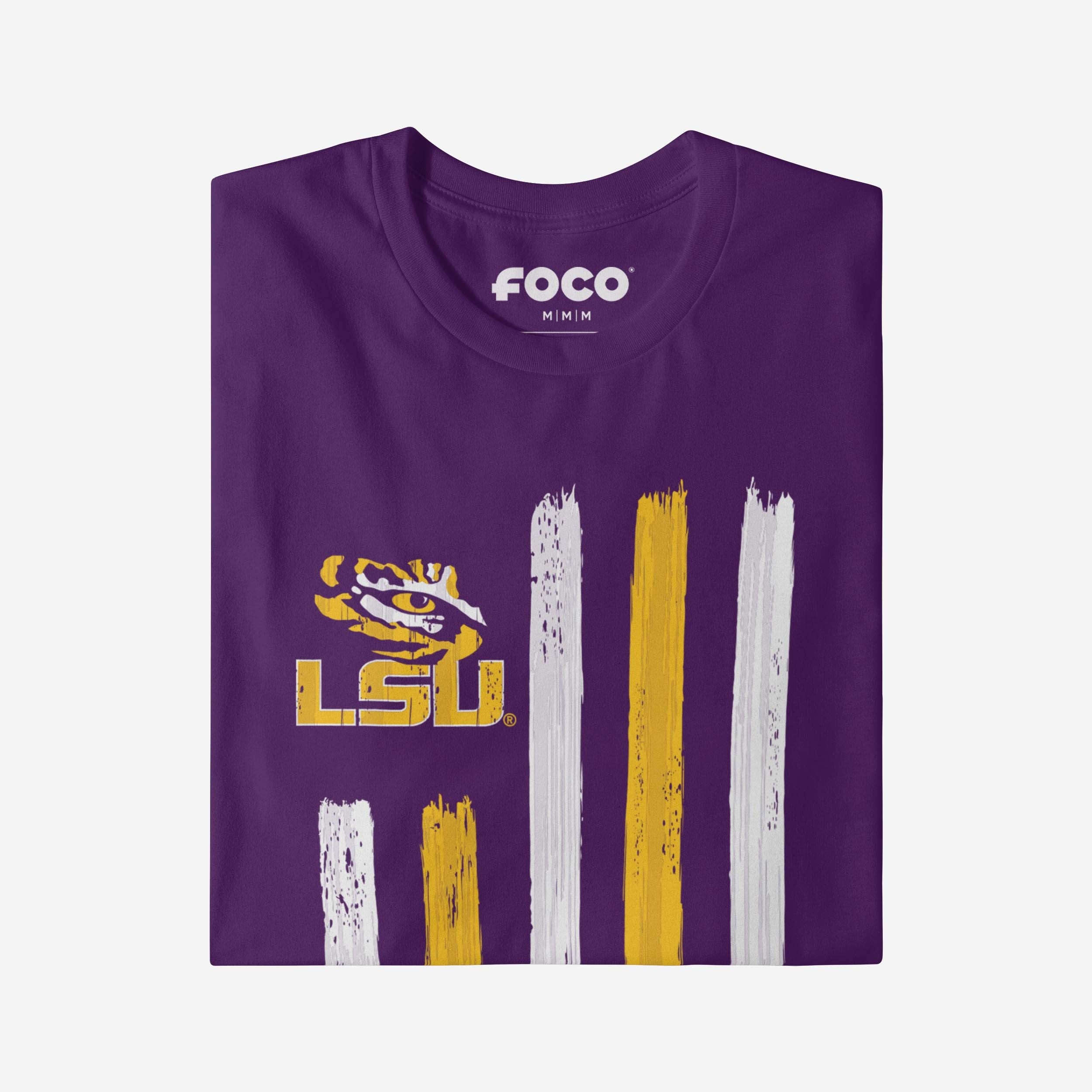 LSU Tigers Brushstroke Flag T-Shirt - Image 4