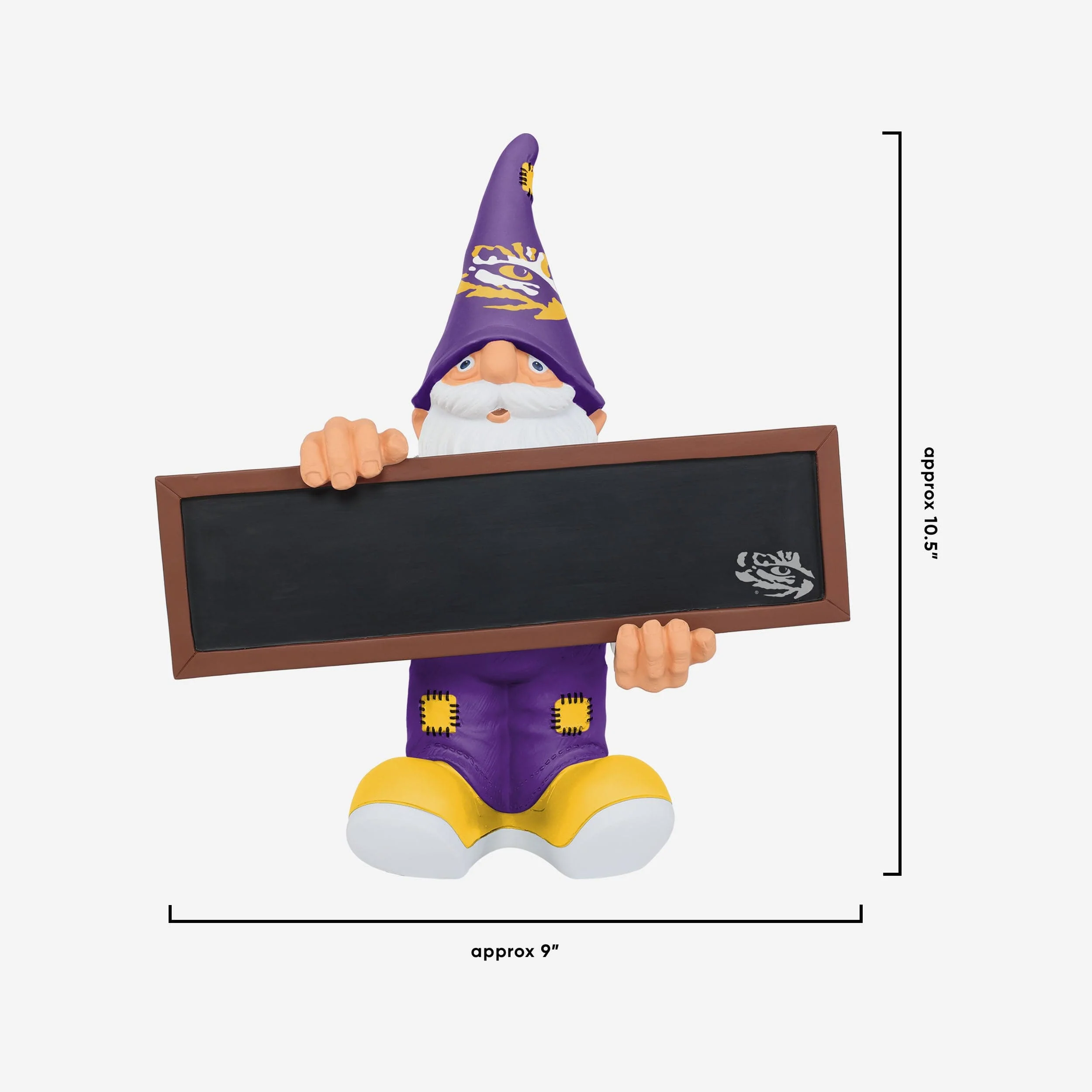 LSU Tigers Chalkboard Sign Gnome - Image 4