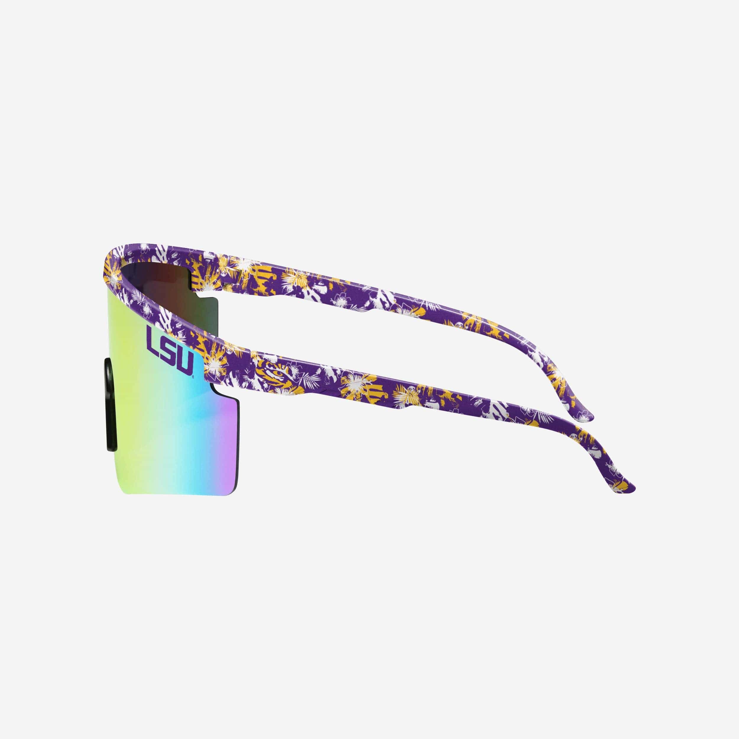 LSU Tigers Floral Large Frame Sunglasses - Image 3