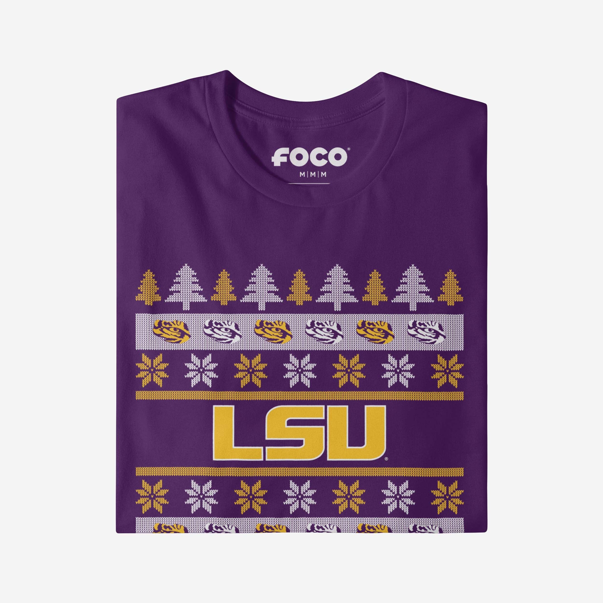 LSU Tigers Holiday Sweater T-Shirt - Image 4