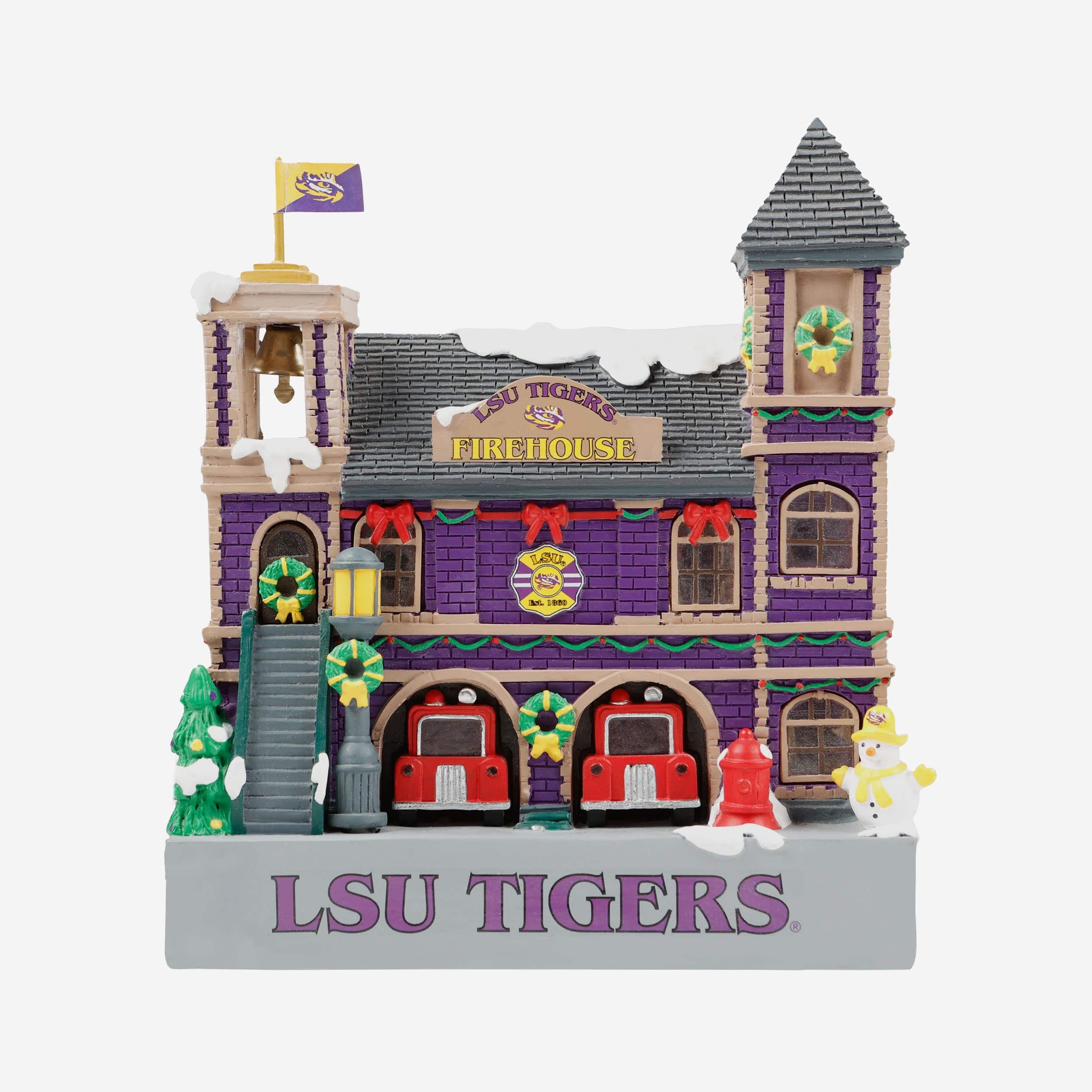 LSU Tigers Light Up Resin Team Firehouse