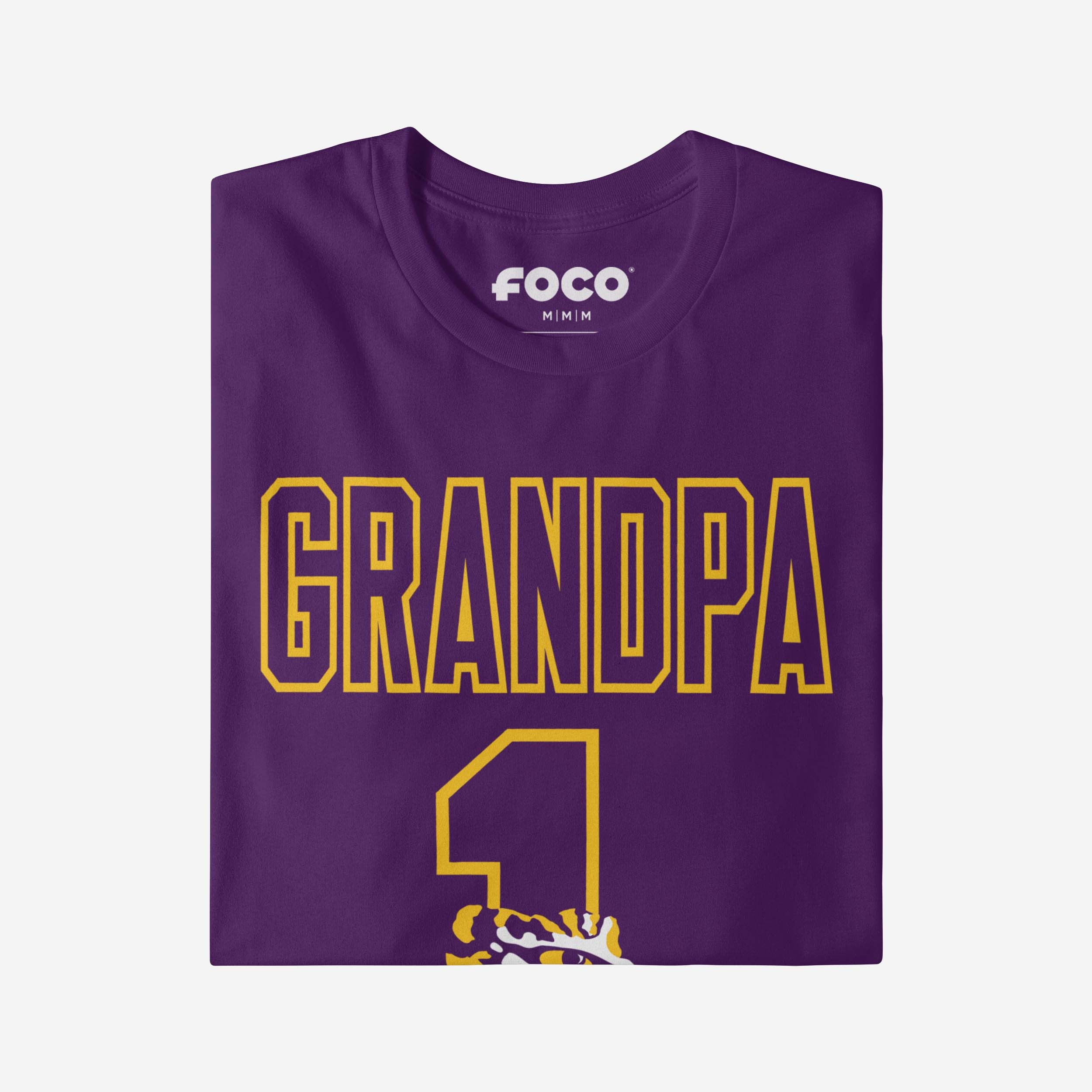 LSU Tigers Number 1 Grandpa T-Shirt - Image 3