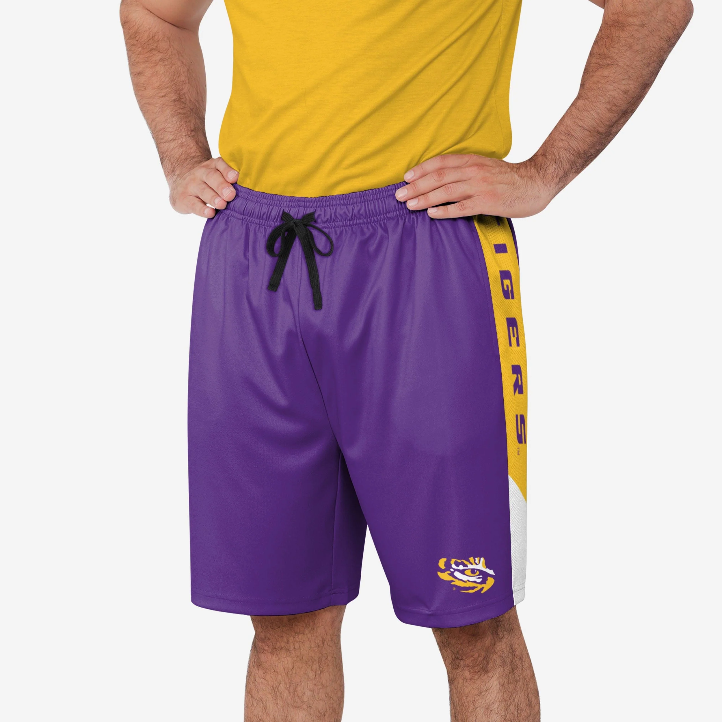 LSU Tigers Side Stripe Training Shorts
