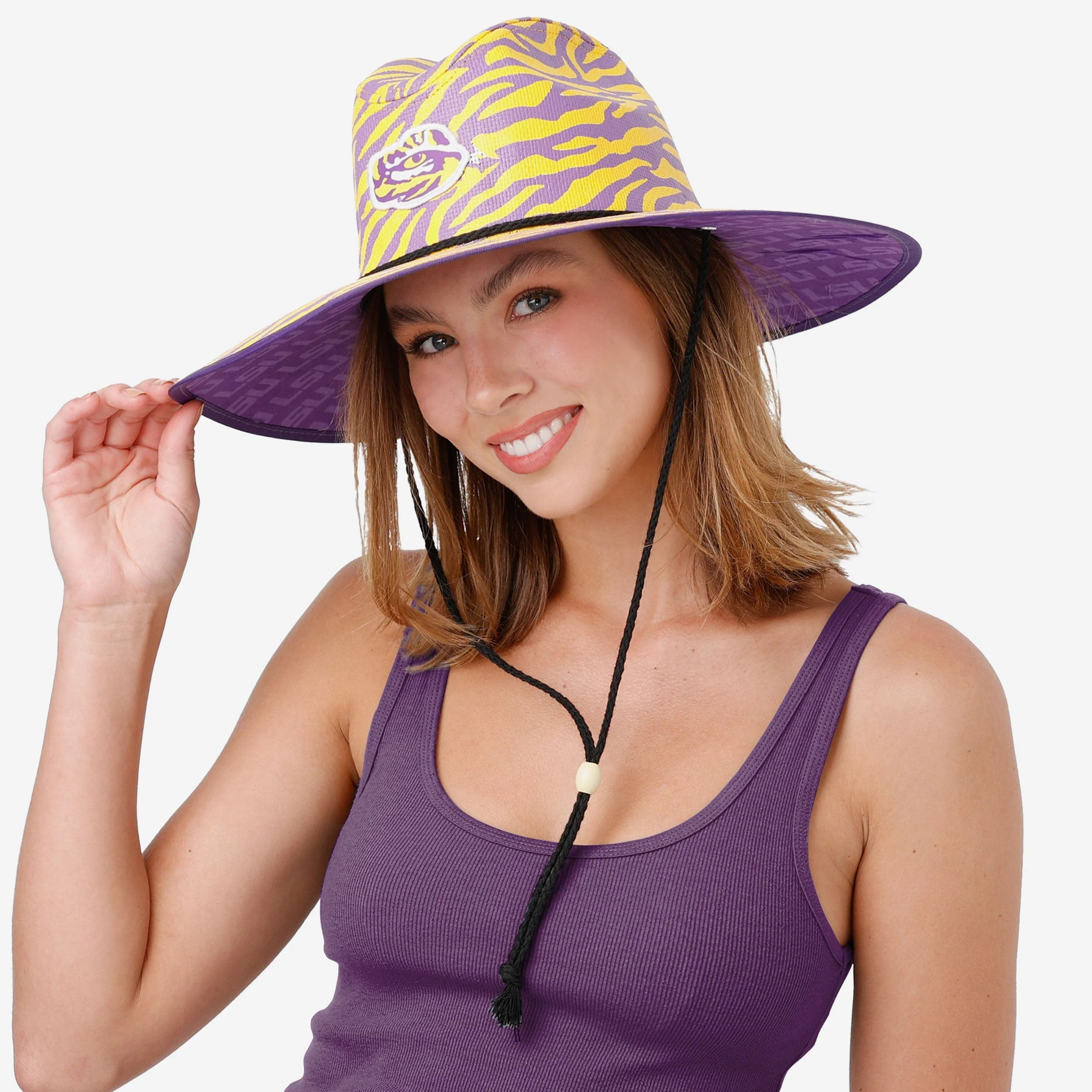LSU Tigers Thematic Straw Hat - Image 4