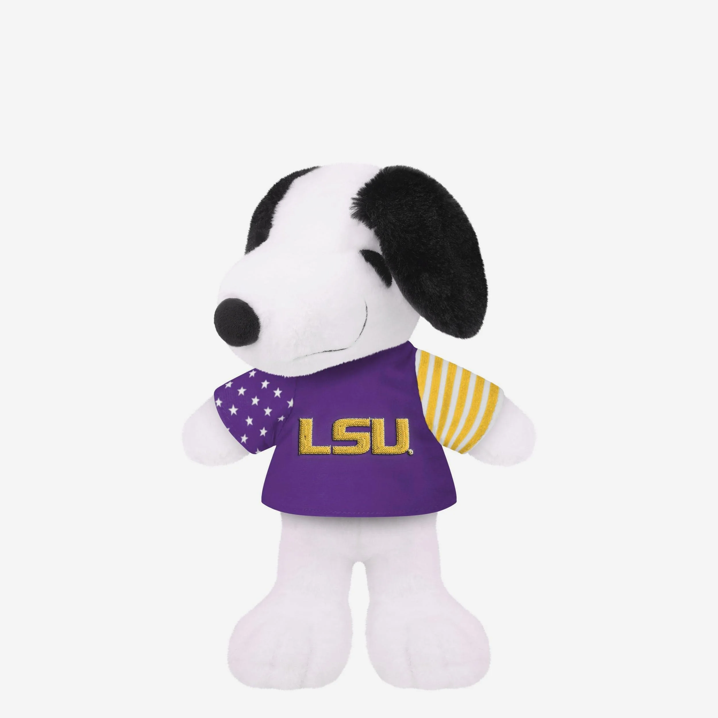 LSU Tigers USA Flag Snoopy Peanuts Team Jersey Plush
