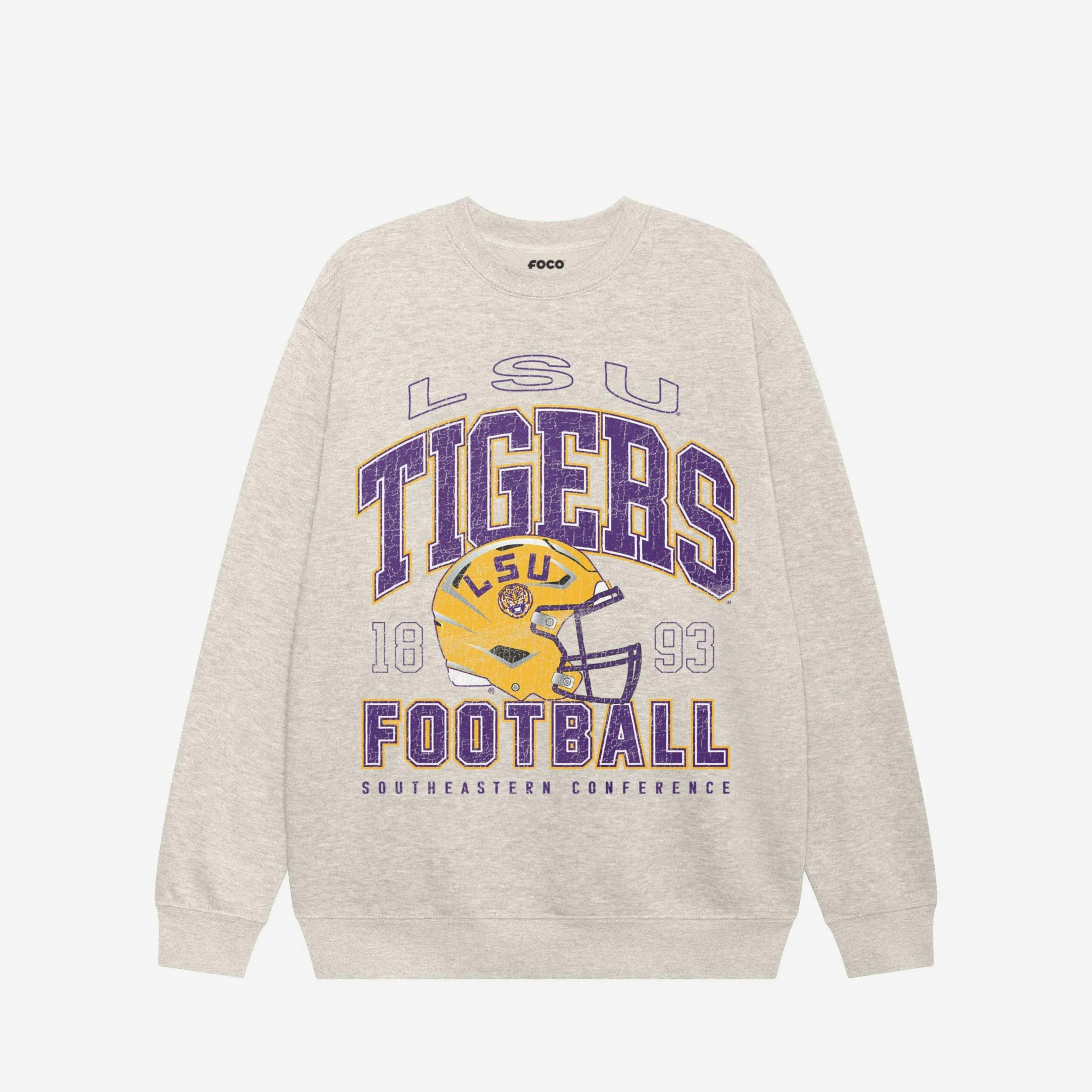LSU Tigers Varsity Crew Neck Sweatshirt