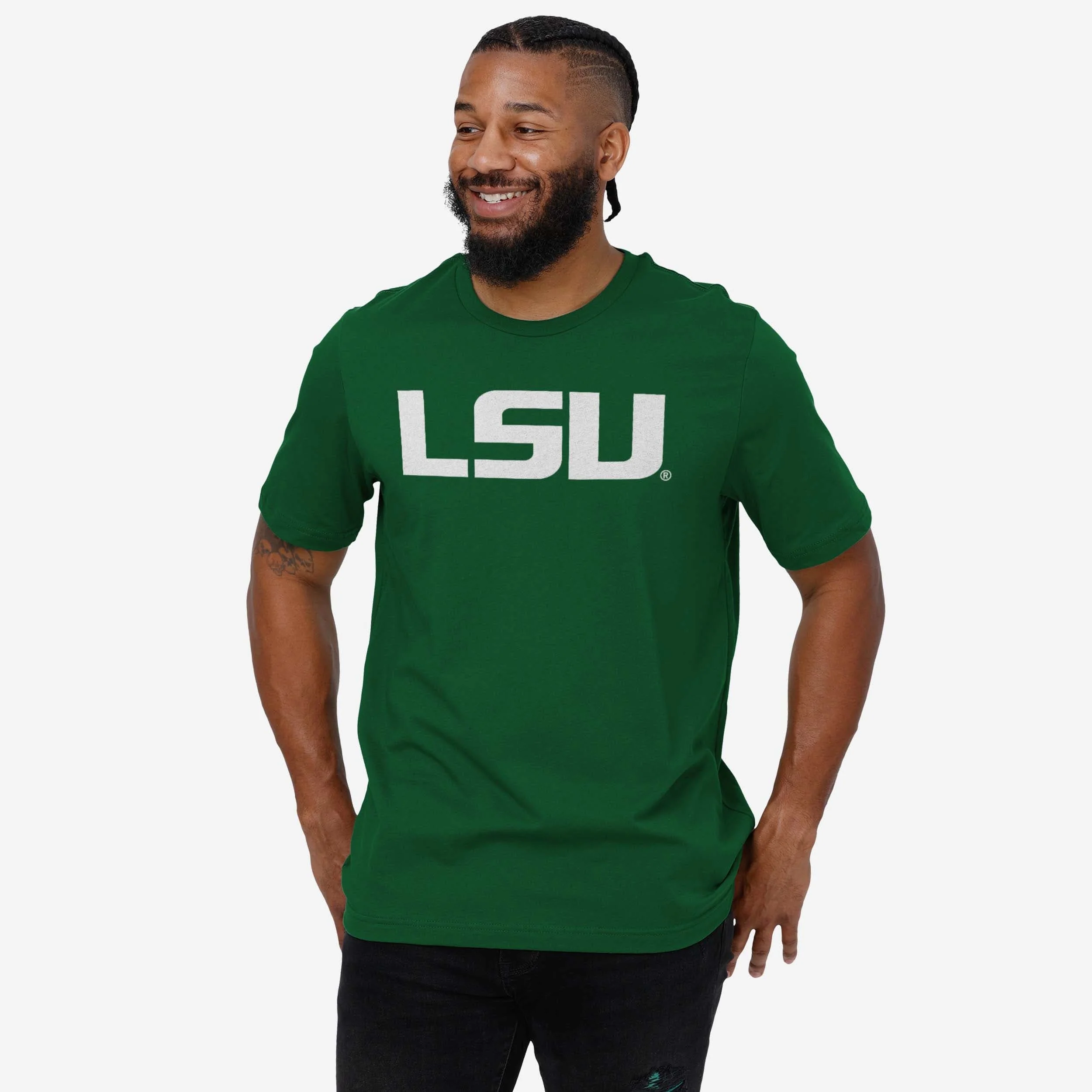LSU Tigers White Logo T-Shirt - Image 2