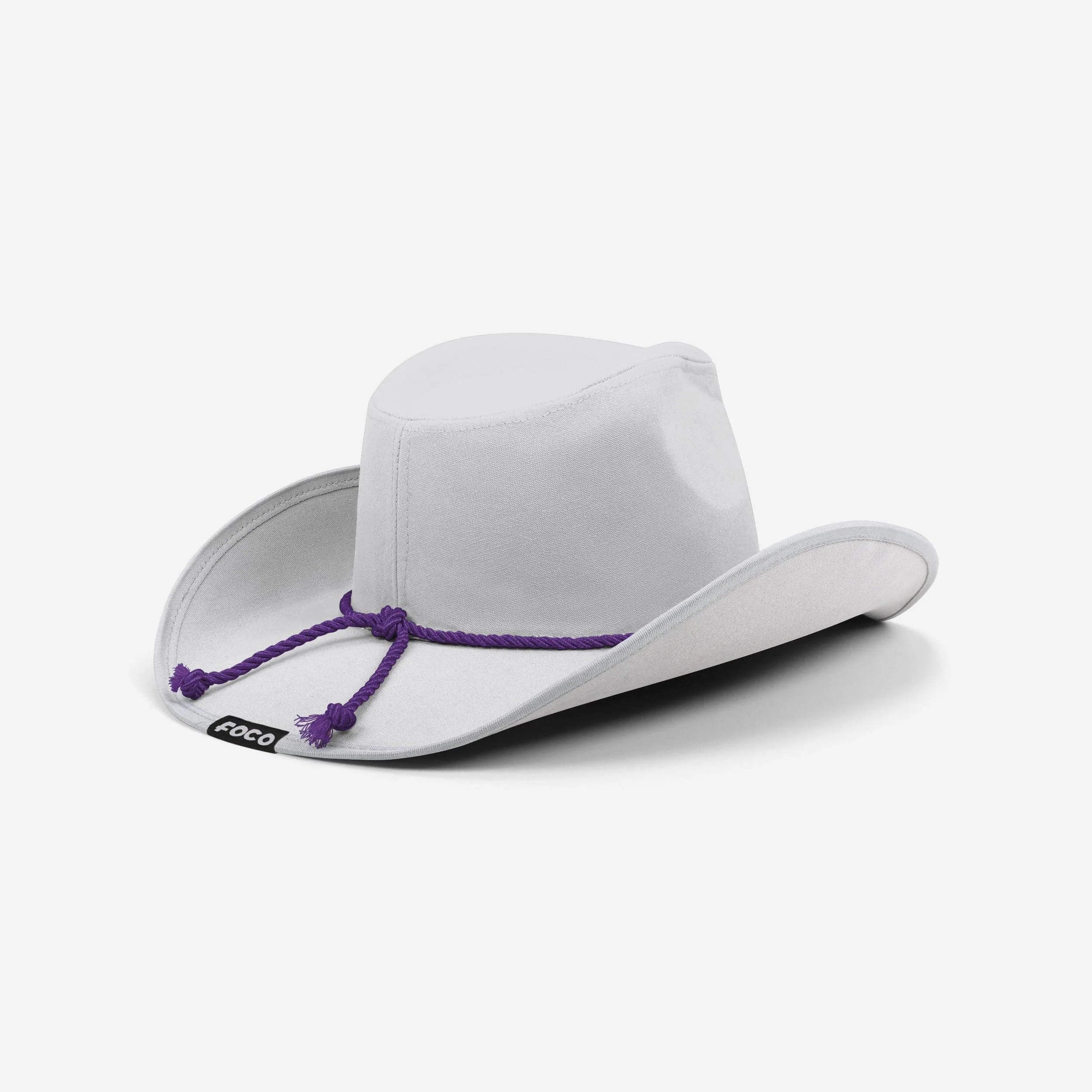 LSU Tigers White Rhinestone Logo Cowboy Hat - Image 5