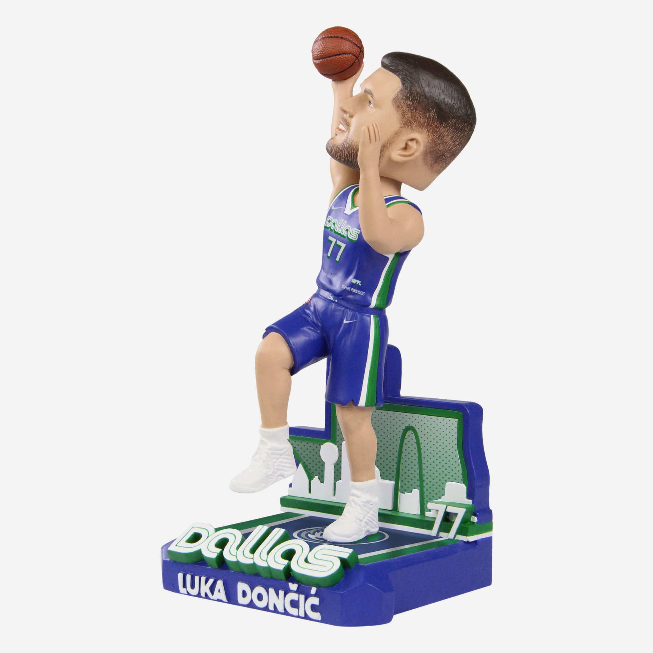 Luka Doncic Dallas Mavericks 2023 City Jersey Bobblehead - Image 4
