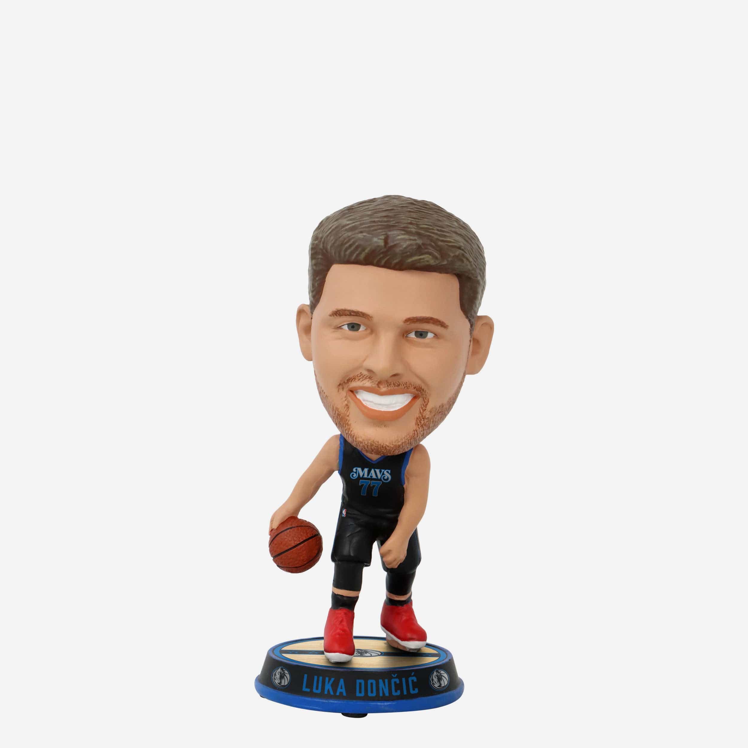 Luka Doncic Dallas Mavericks 2024 City Jersey Court Stripe Mini Bighead Bobblehead