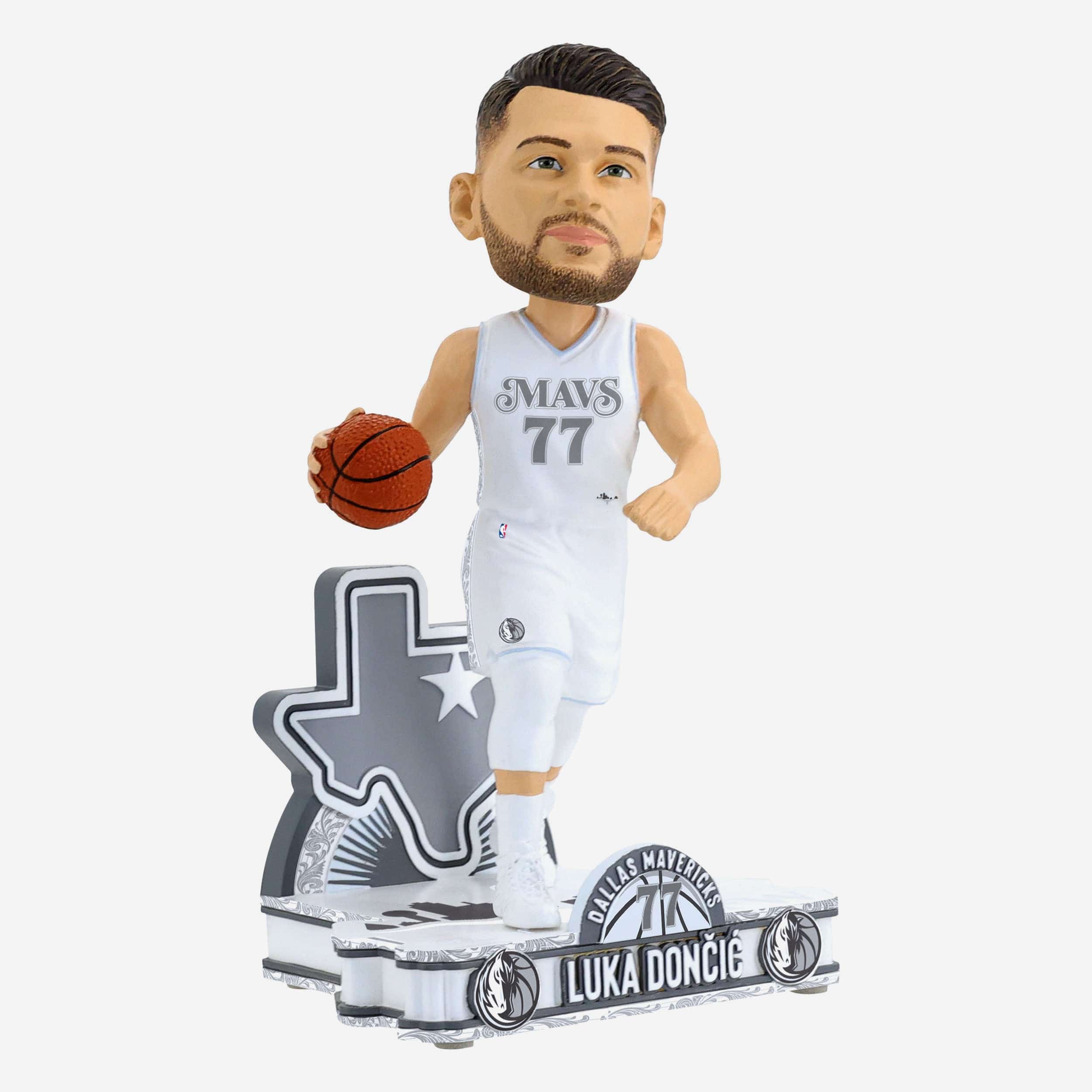 Luka Doncic Dallas Mavericks 2025 City Jersey Bobblehead - Image 4
