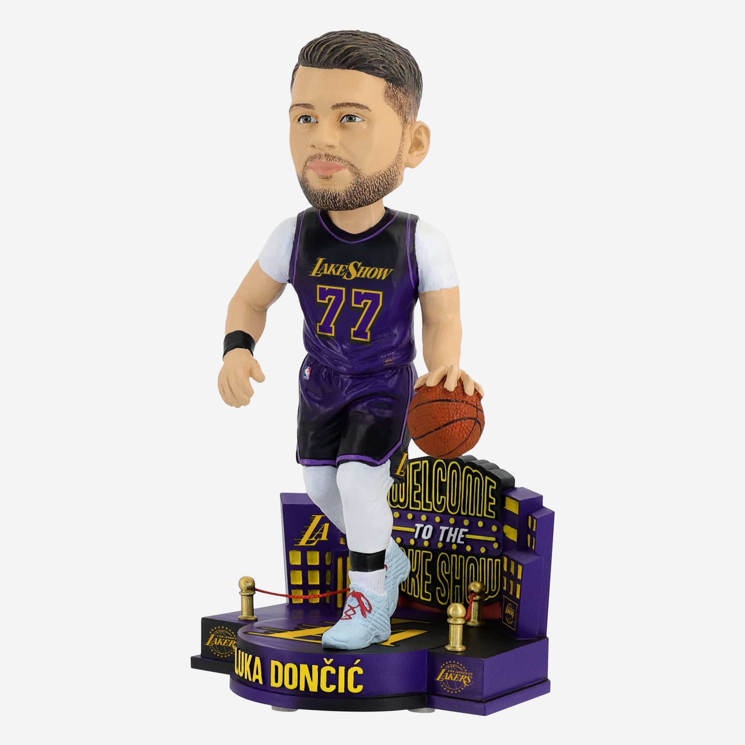 Luka Doncic Los Angeles Lakers 2025 City Jersey Bobblehead - Image 4