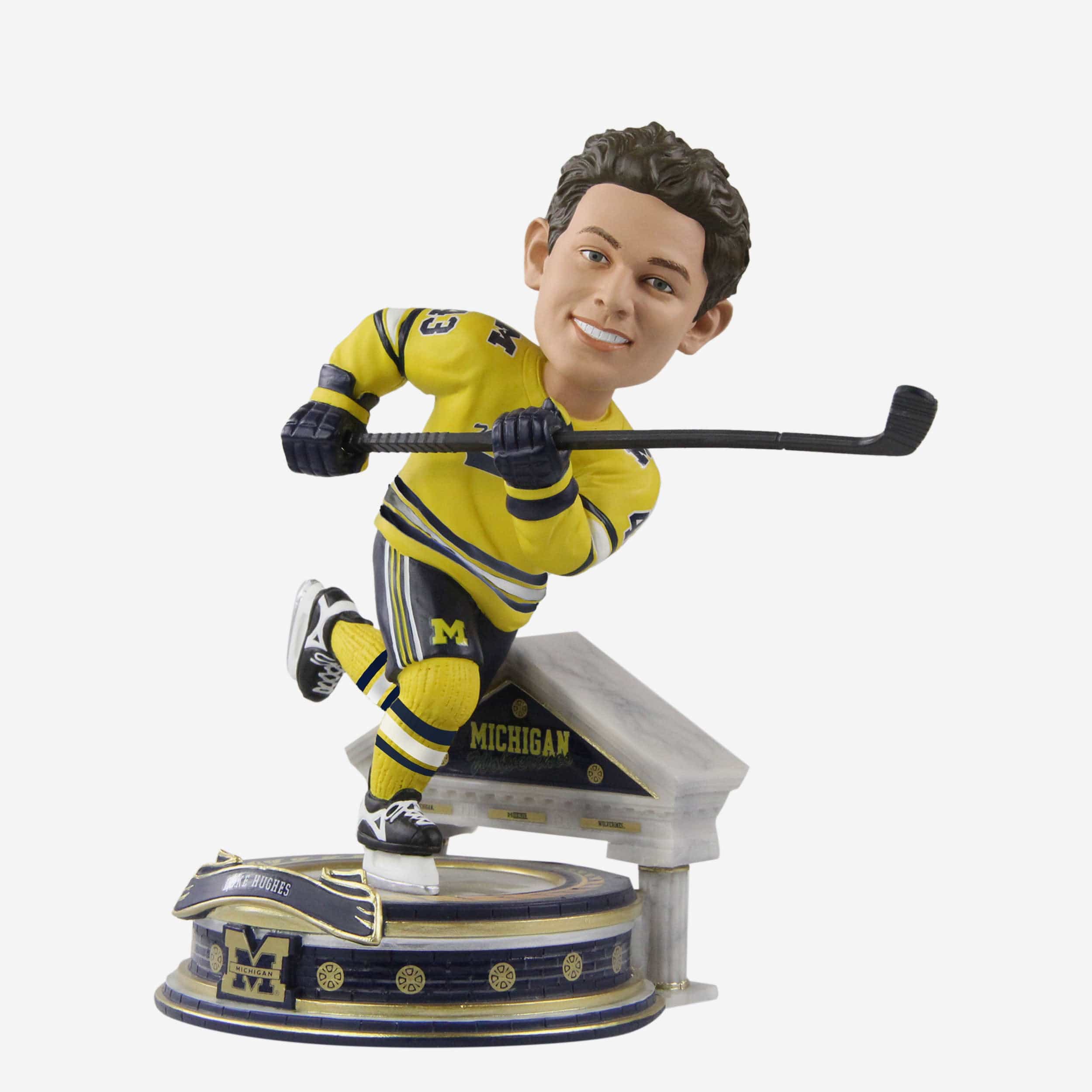 Luke Hughes Michigan Wolverines Hockey Student Athlete Bobblehead - Image 4