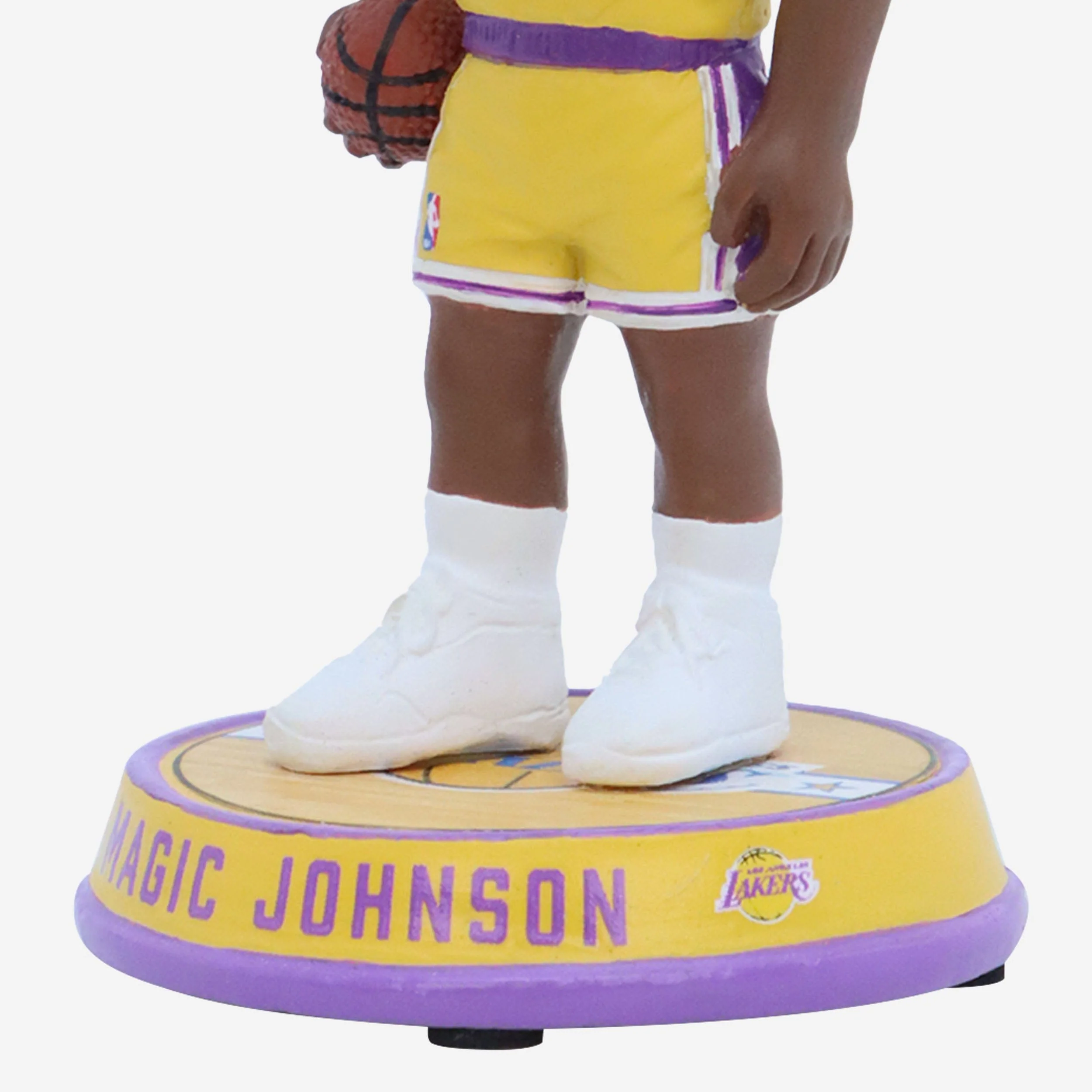 Magic Johnson Los Angeles Lakers Court Stripe Mini Bighead Bobblehead - Image 3