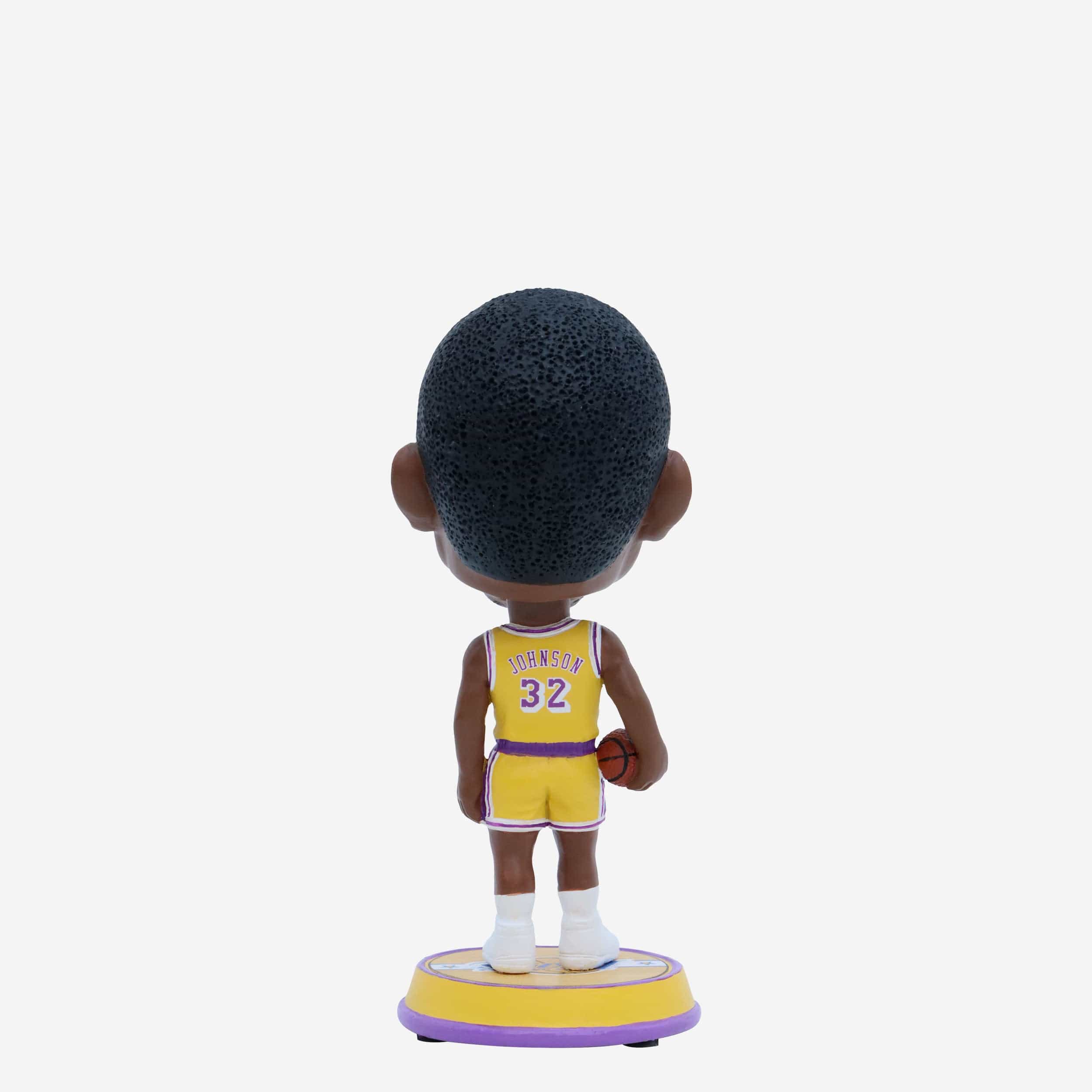 Magic Johnson Los Angeles Lakers Court Stripe Mini Bighead Bobblehead - Image 5