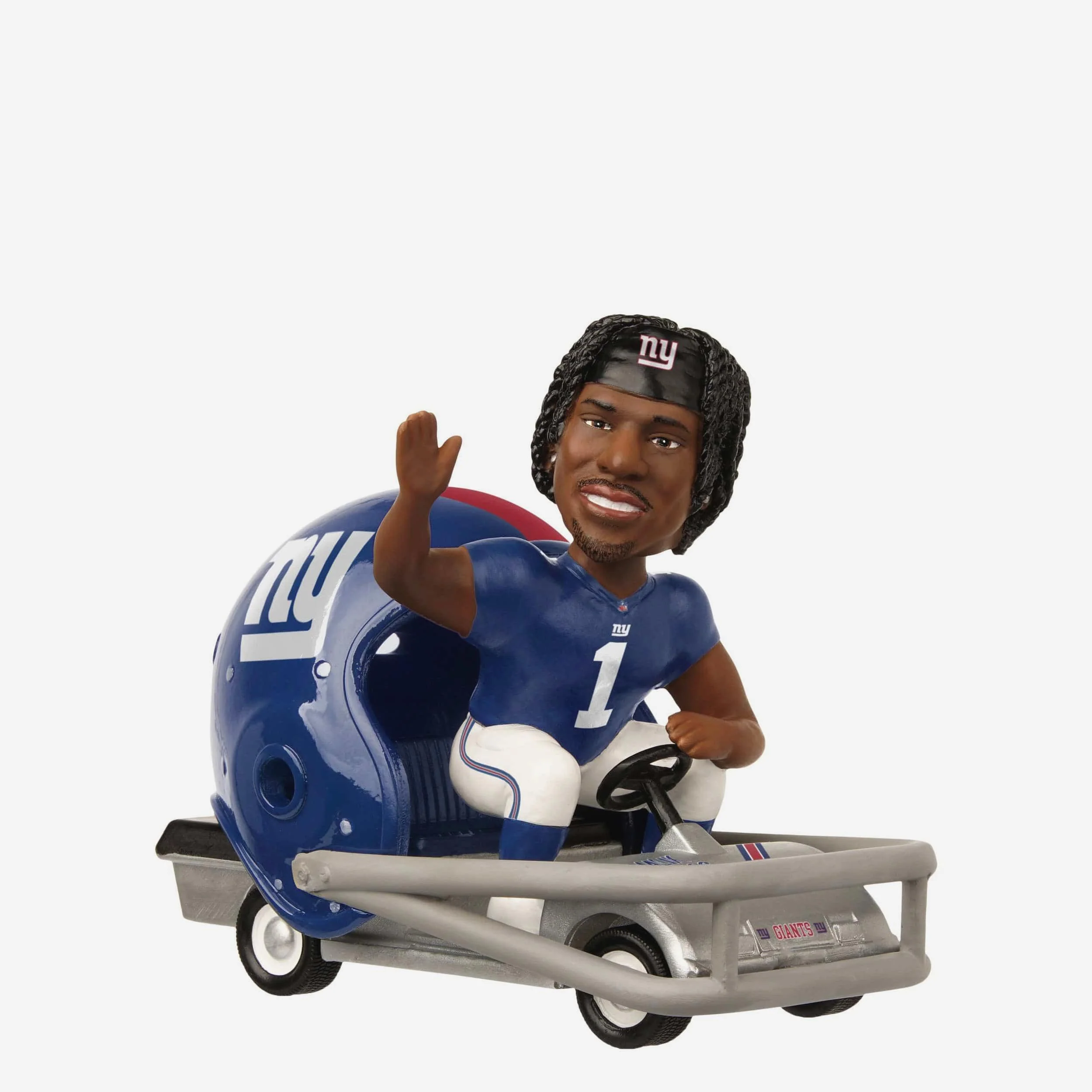 Malik Nabers New York Giants Helmet Cart Bobblehead