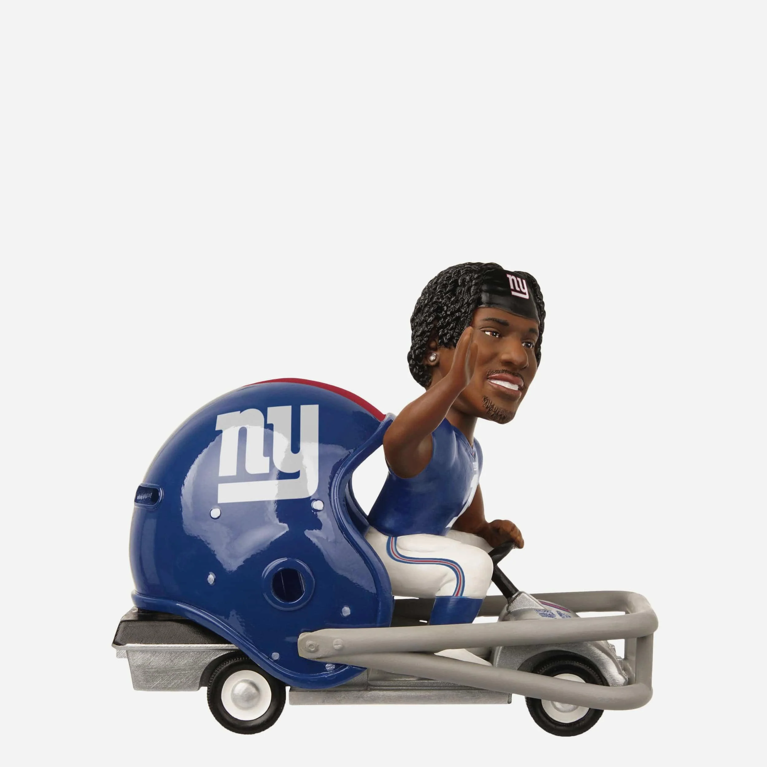 Malik Nabers New York Giants Helmet Cart Bobblehead - Image 2