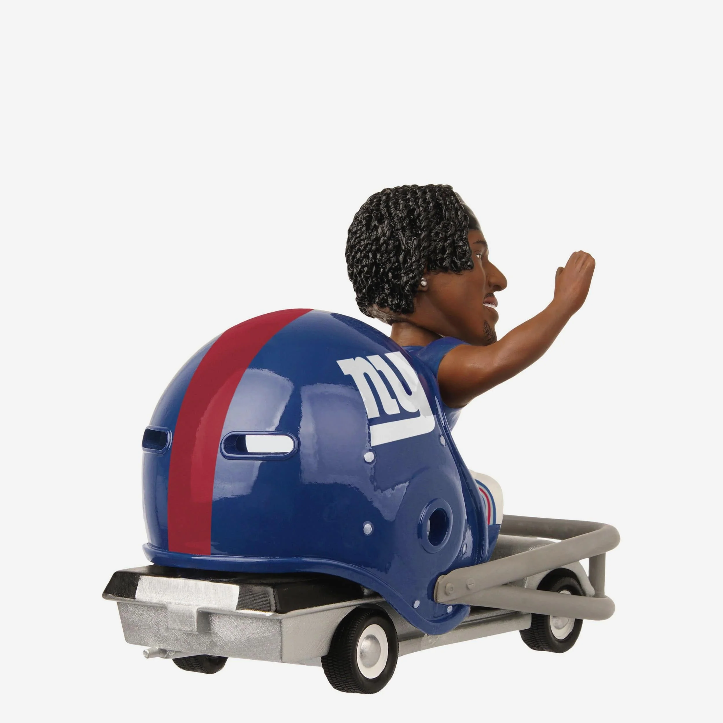Malik Nabers New York Giants Helmet Cart Bobblehead - Image 6
