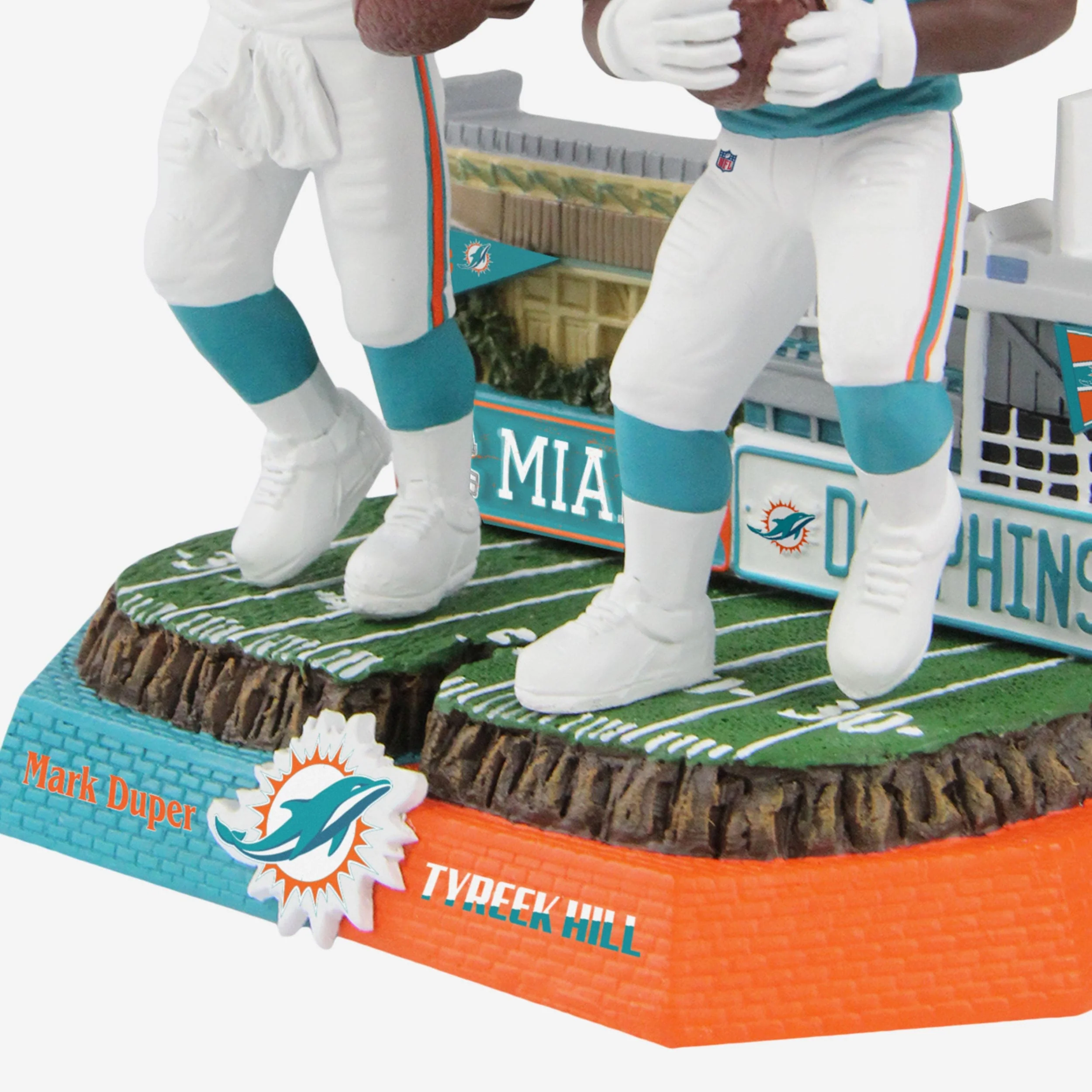 Mark Duper & Tyreek Hill Miami Dolphins Then And Now Bobblehead - Image 4