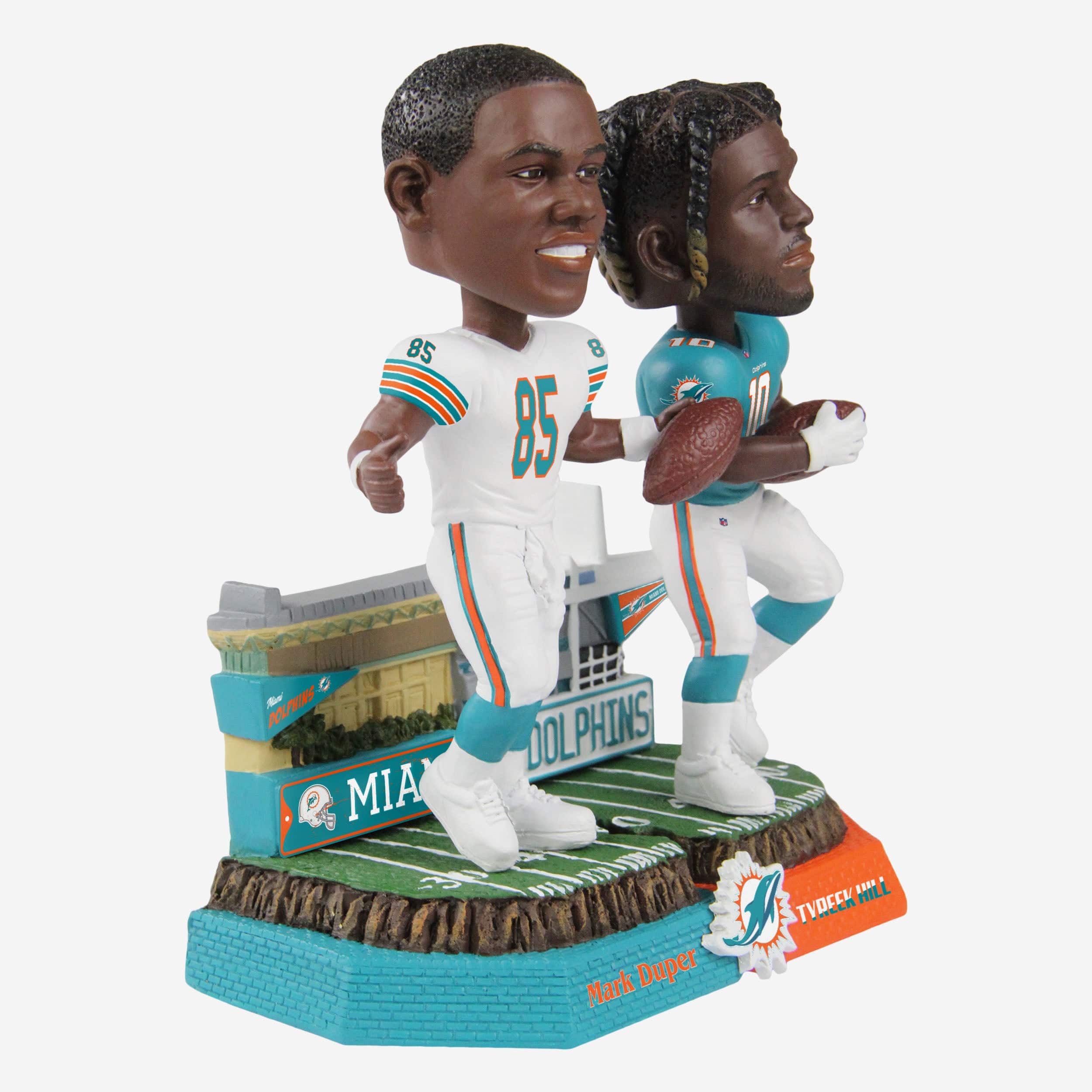 Mark Duper & Tyreek Hill Miami Dolphins Then And Now Bobblehead - Image 5