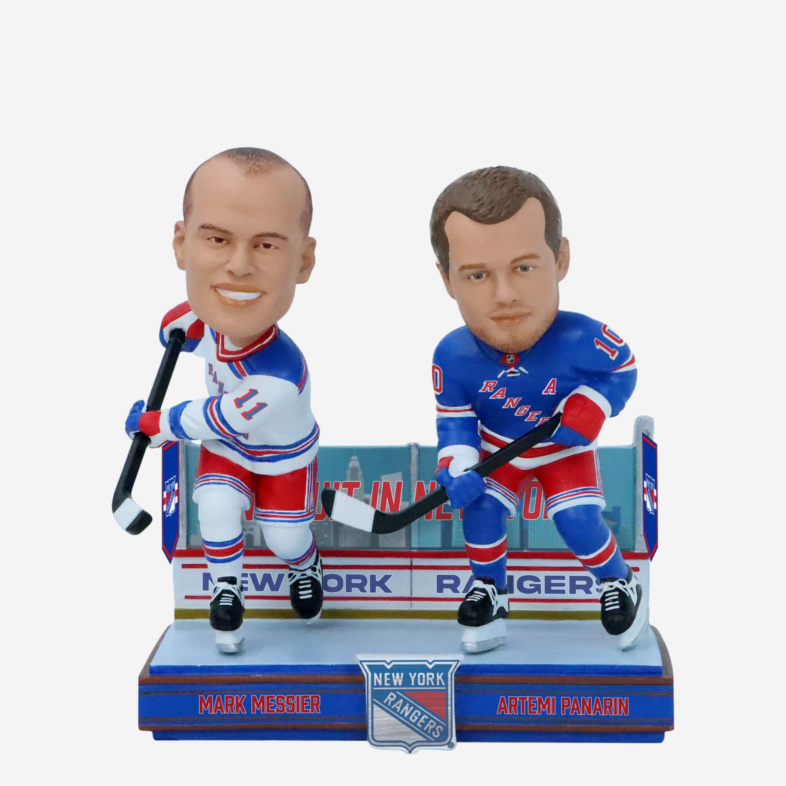 Mark Messier & Artemi Panarin New York Rangers Then and Now Bobblehead