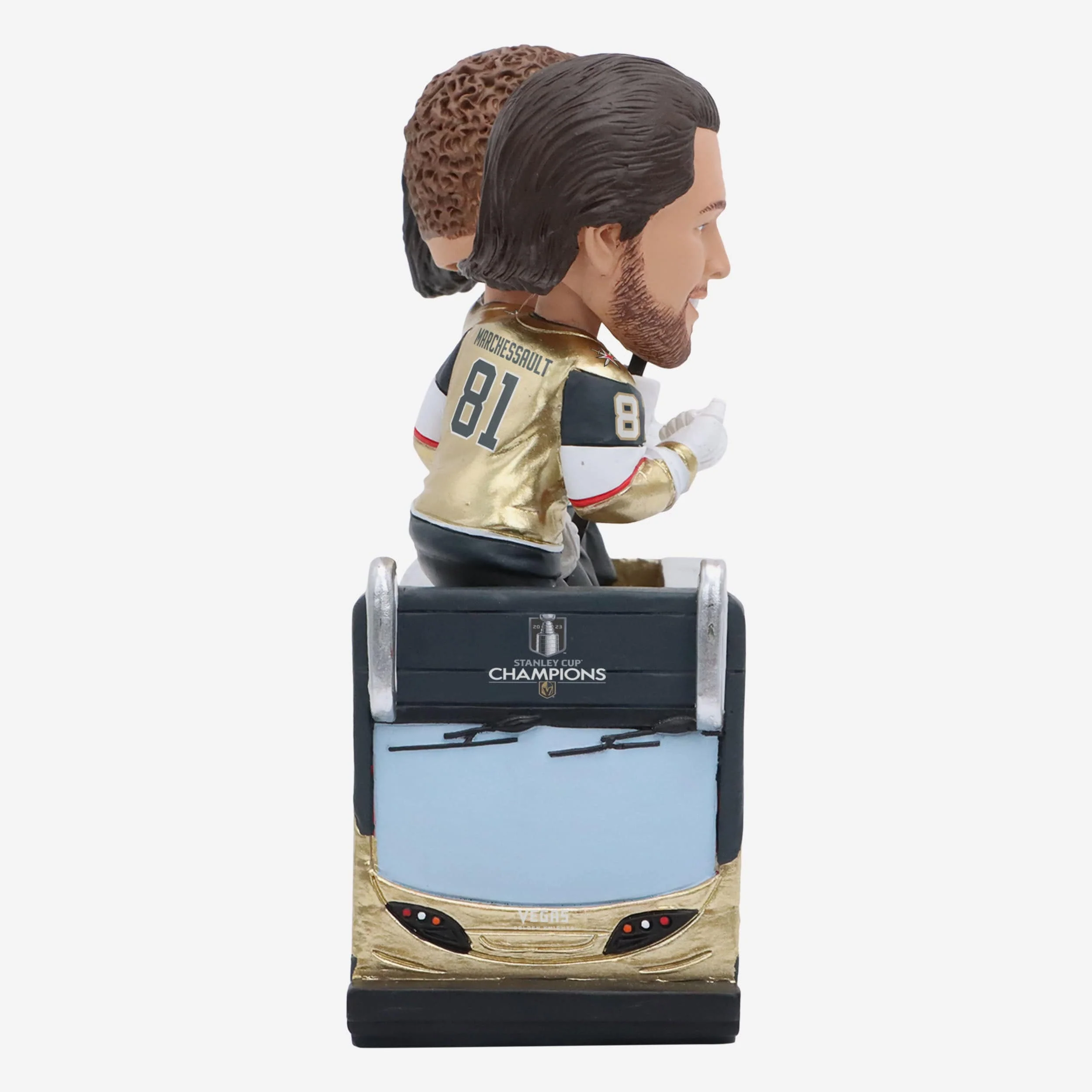 Mark Stone & Jonathan Marchessault & Jack Eichel Vegas Golden Knights 2023 Stanley Cup Champions Bus Triple Bobblehead - Image 2