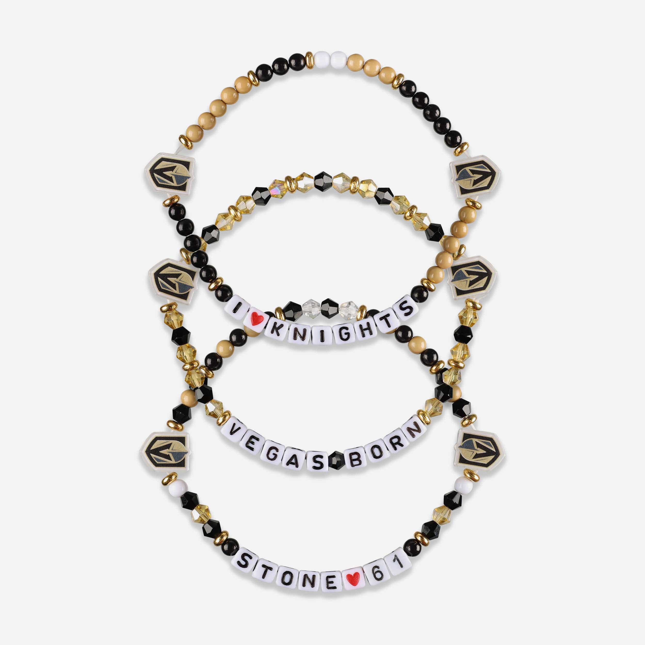 Mark Stone Vegas Golden Knights 3 Pack Player Friendship Bracelet