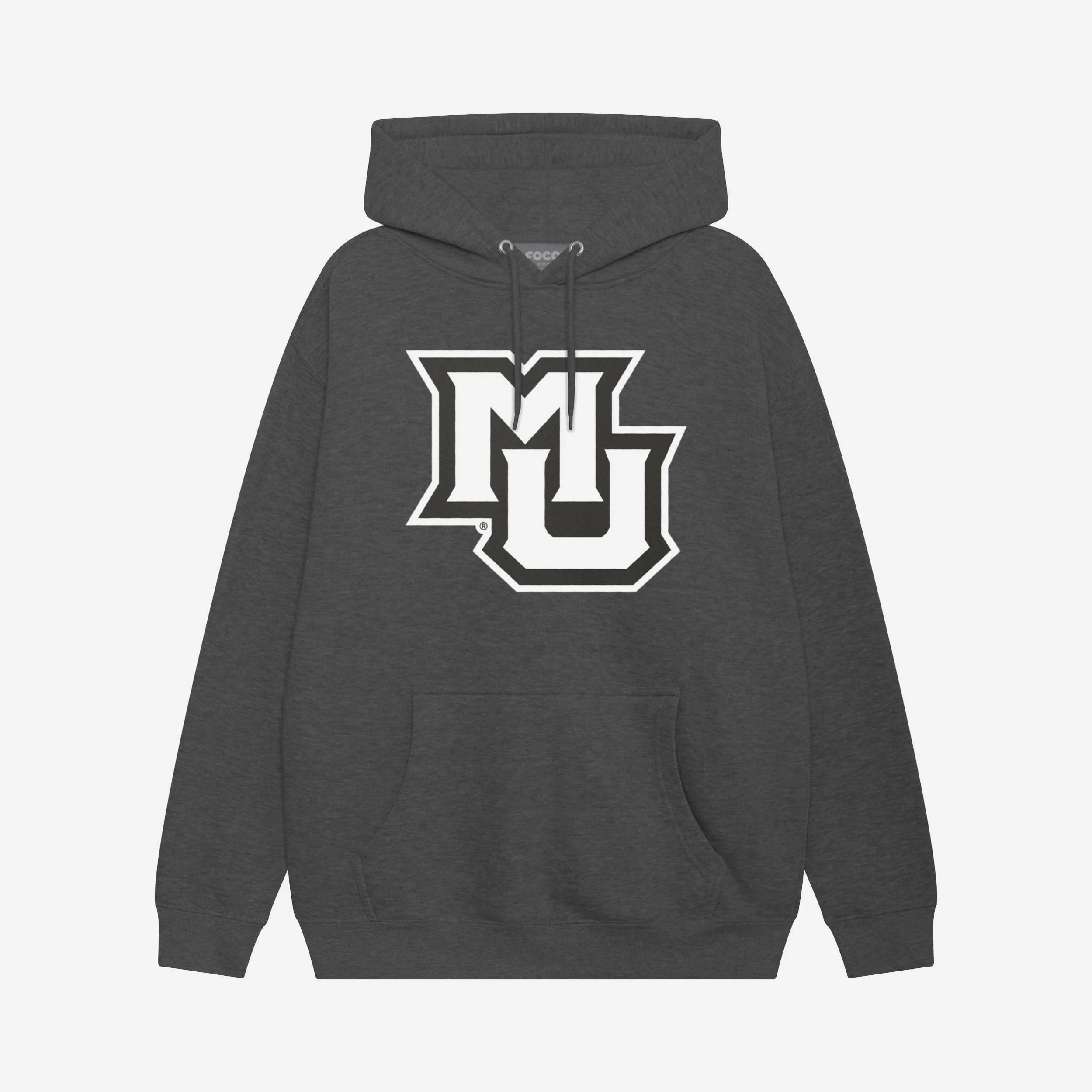 Marquette Golden Eagles Black & White Primary Logo Hoodie