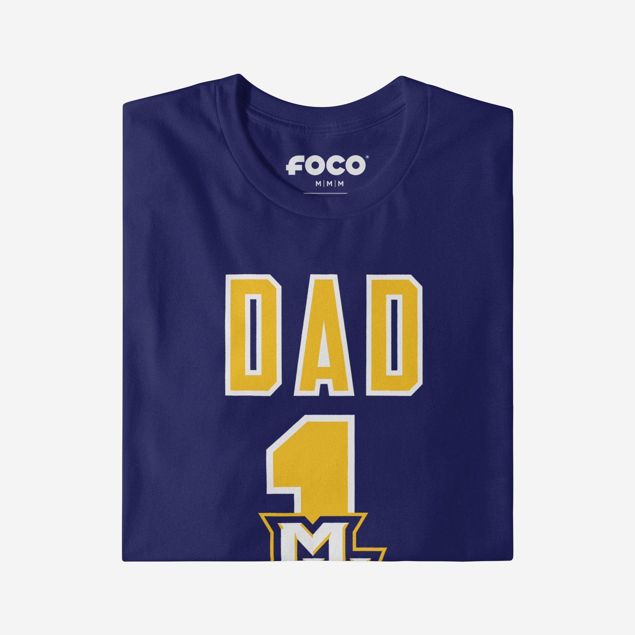 Marquette Golden Eagles Number 1 Dad T-Shirt - Image 3