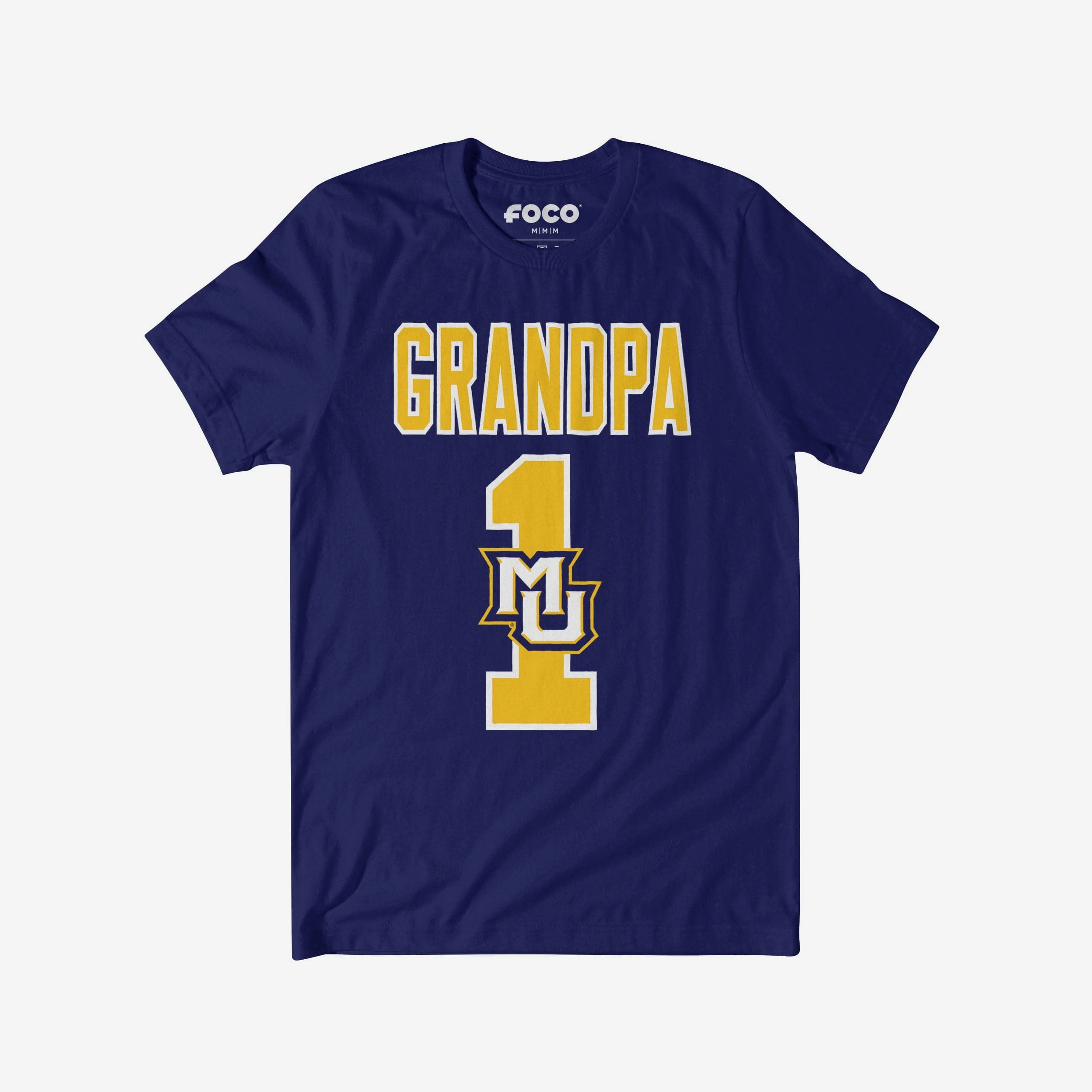 Marquette Golden Eagles Number 1 Grandpa T-Shirt