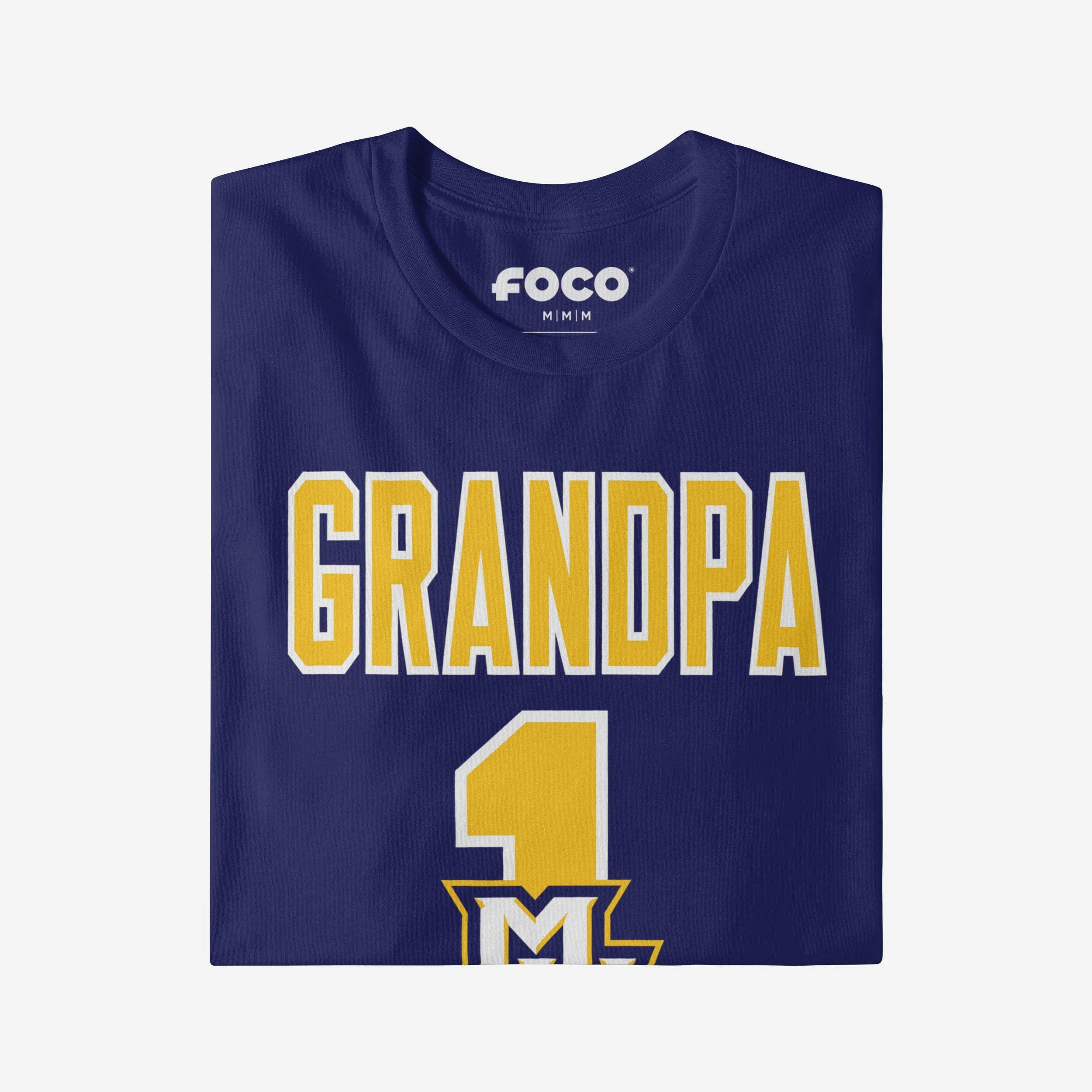 Marquette Golden Eagles Number 1 Grandpa T-Shirt - Image 3