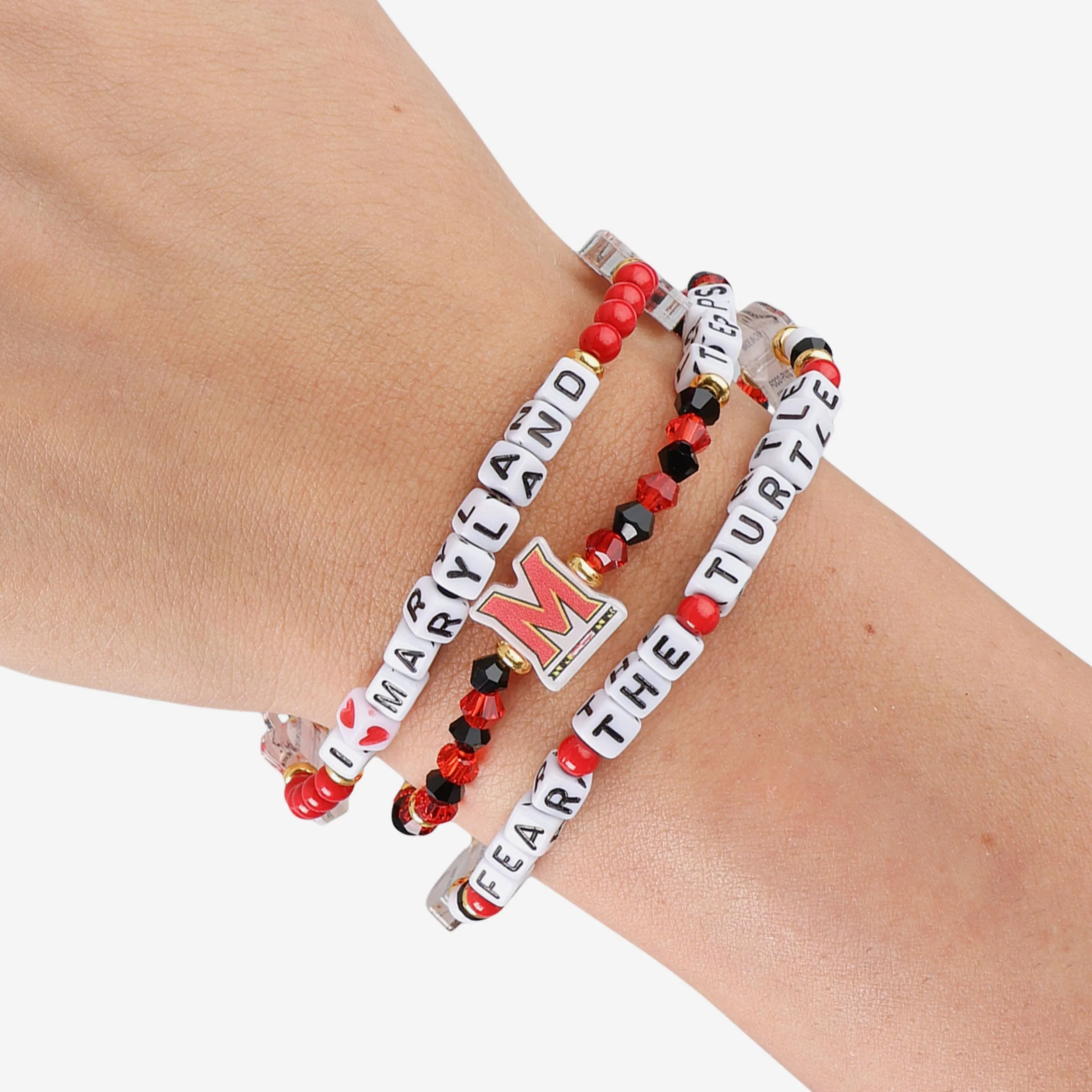 Maryland Terrapins 3 Pack Friendship Bracelet - Image 4