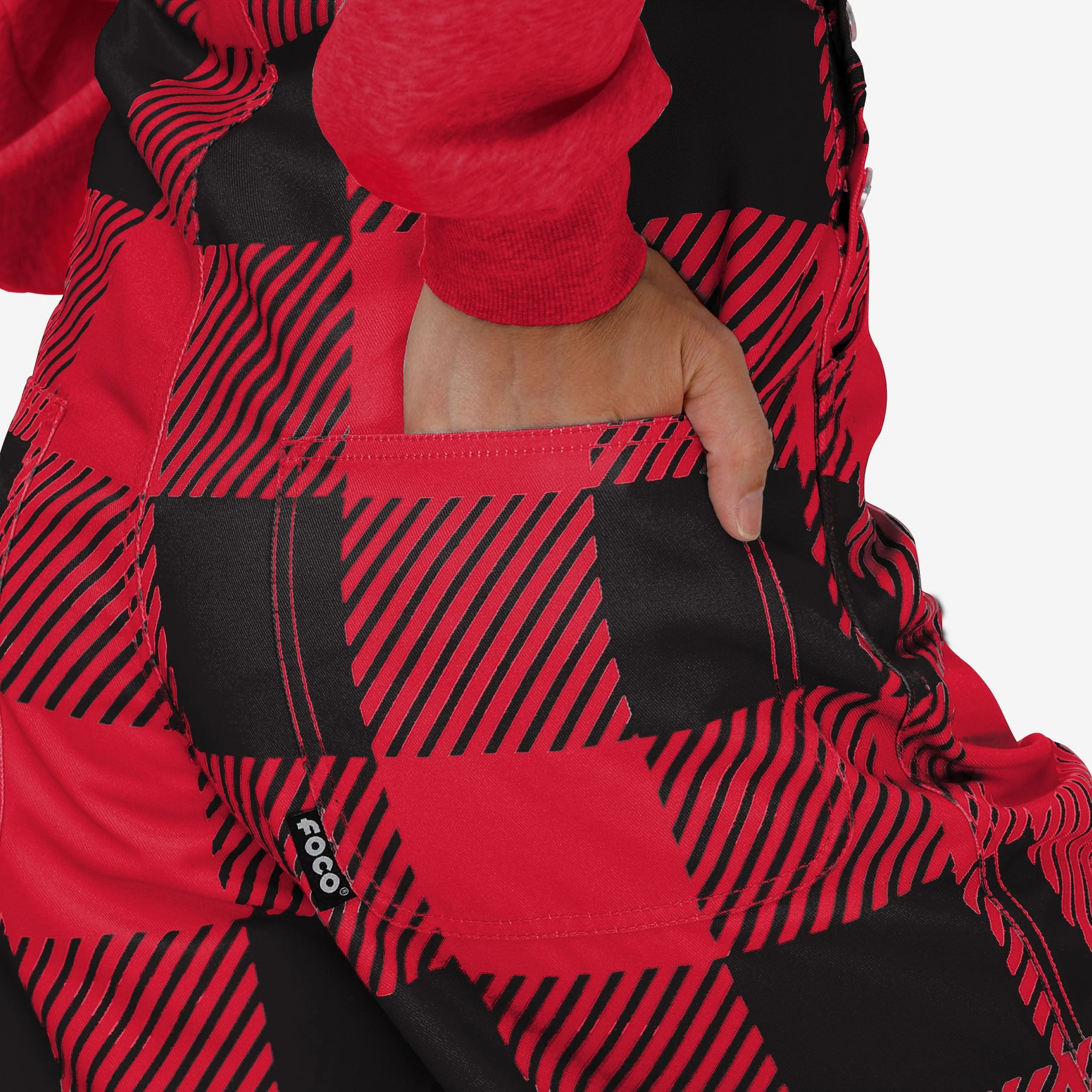 Maryland Terrapins Womens Plaid Bib Overalls - Image 6
