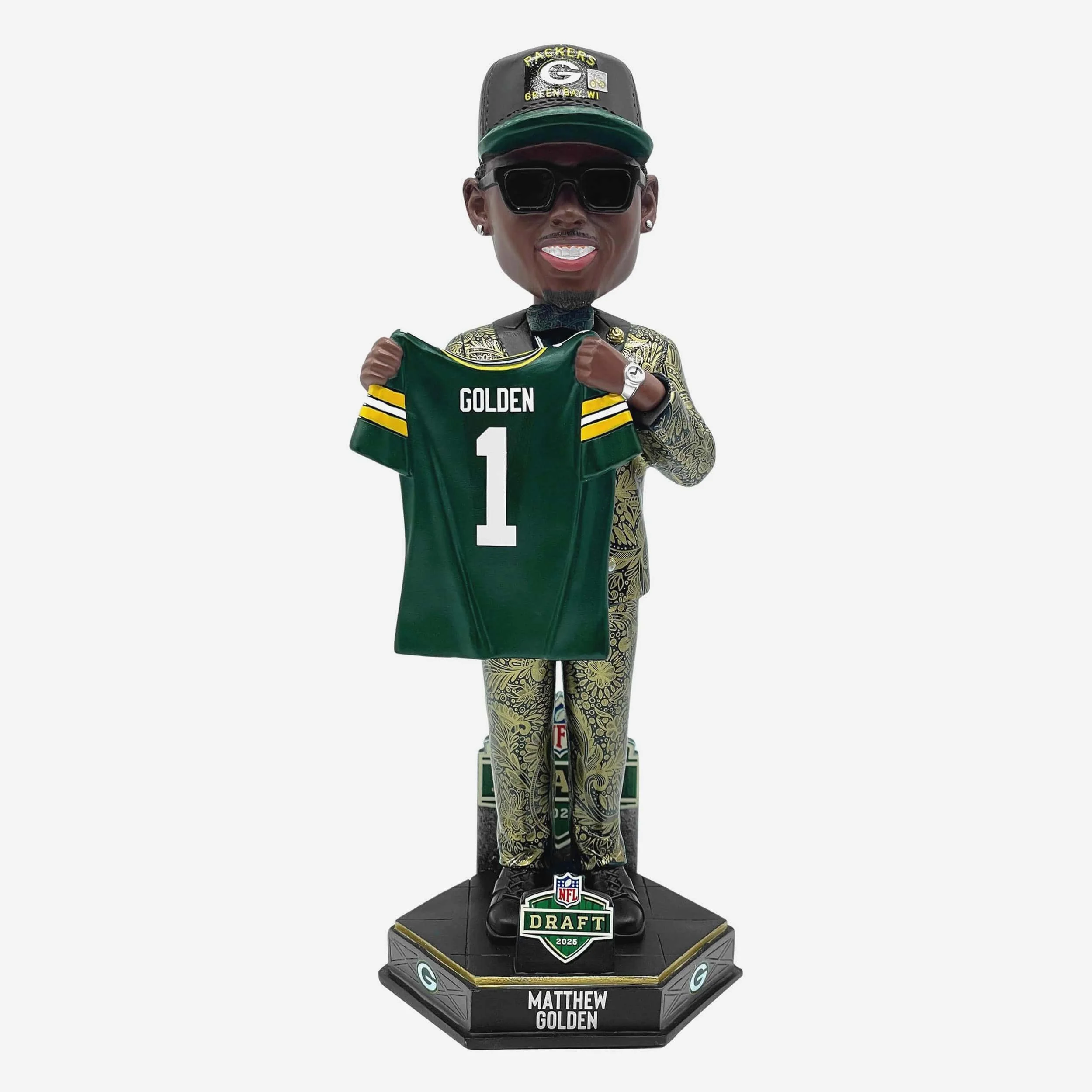 Matthew Golden Green Bay Packers 2025 NFL Draft Pick Number 23 Bobblehead