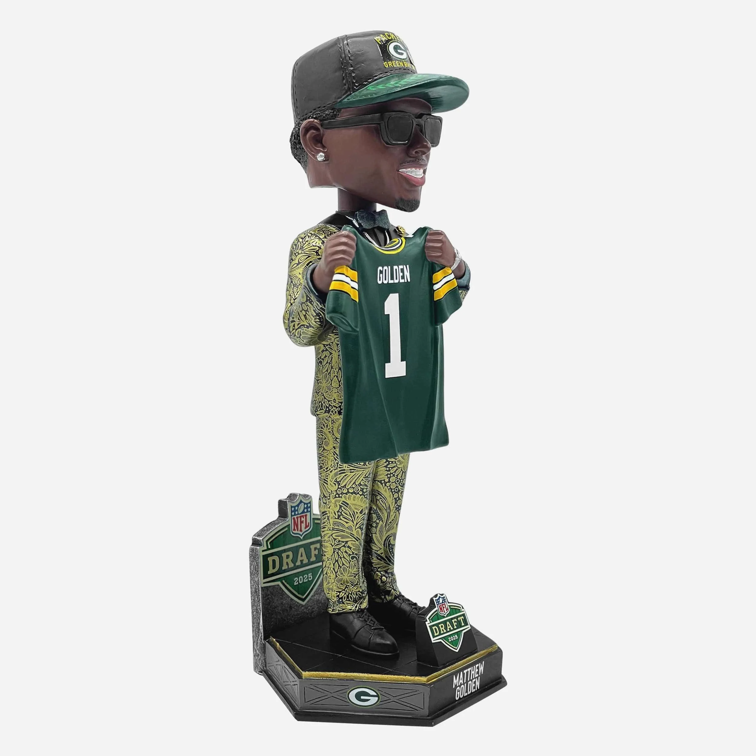 Matthew Golden Green Bay Packers 2025 NFL Draft Pick Number 23 Bobblehead - Image 4